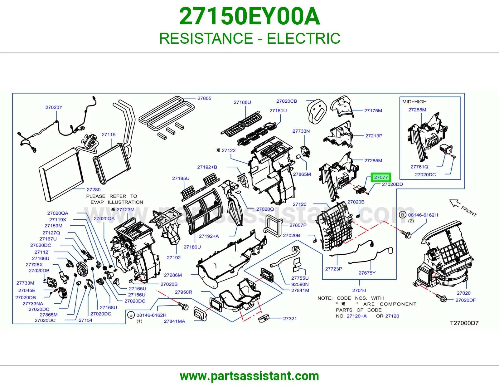 ترمستات حساس مكيف 27150EY00A