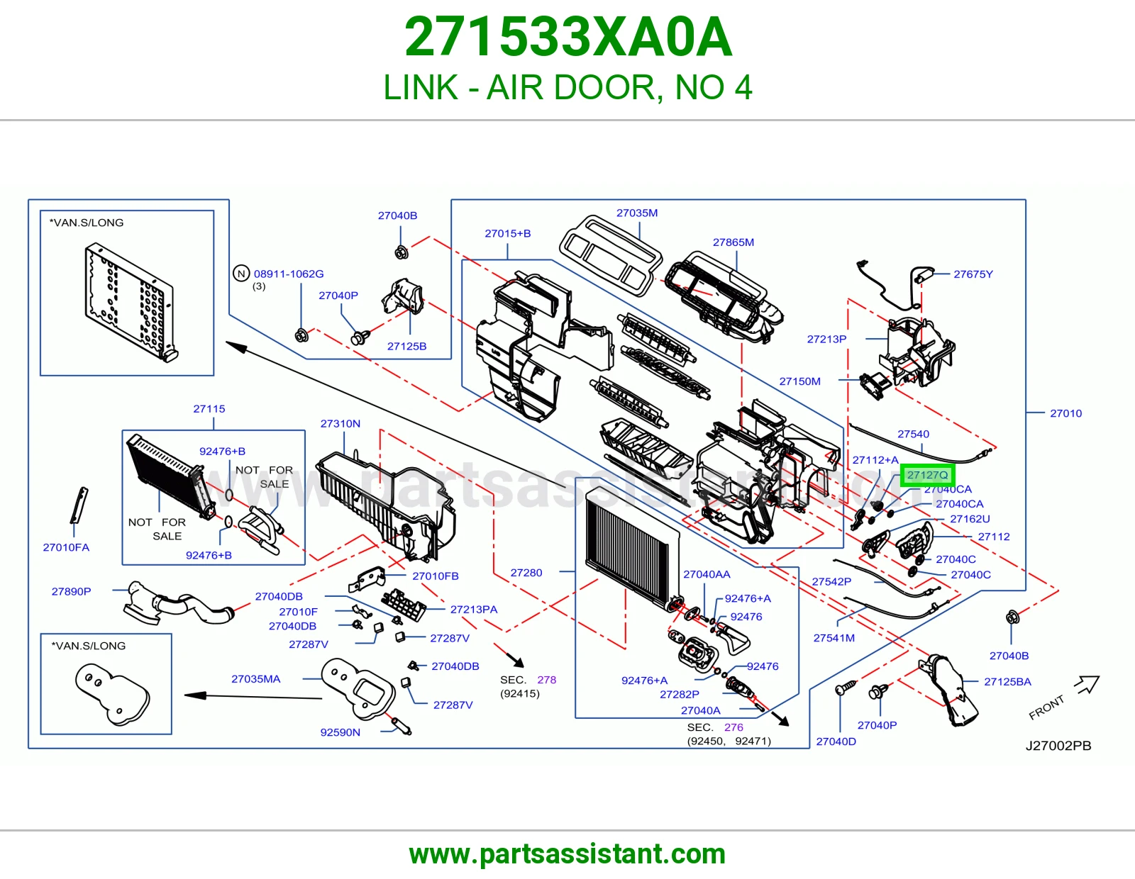 وصلة بوابة الهواء رقم 4 271533XA0A