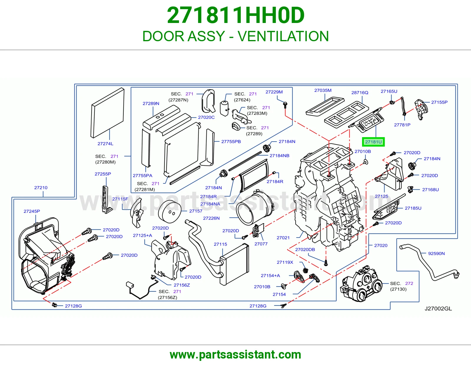 باب تهوية كامل 271811HH0D