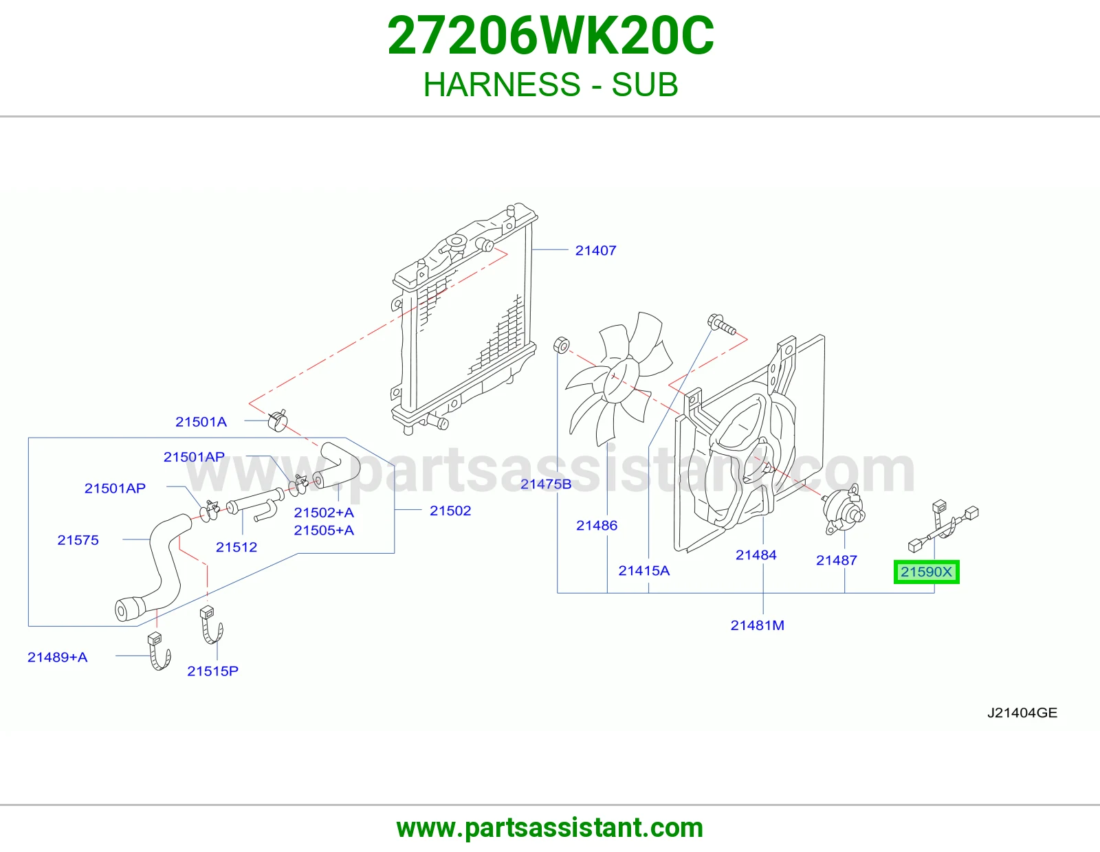 ضفيرة فرعي 27206WK20C