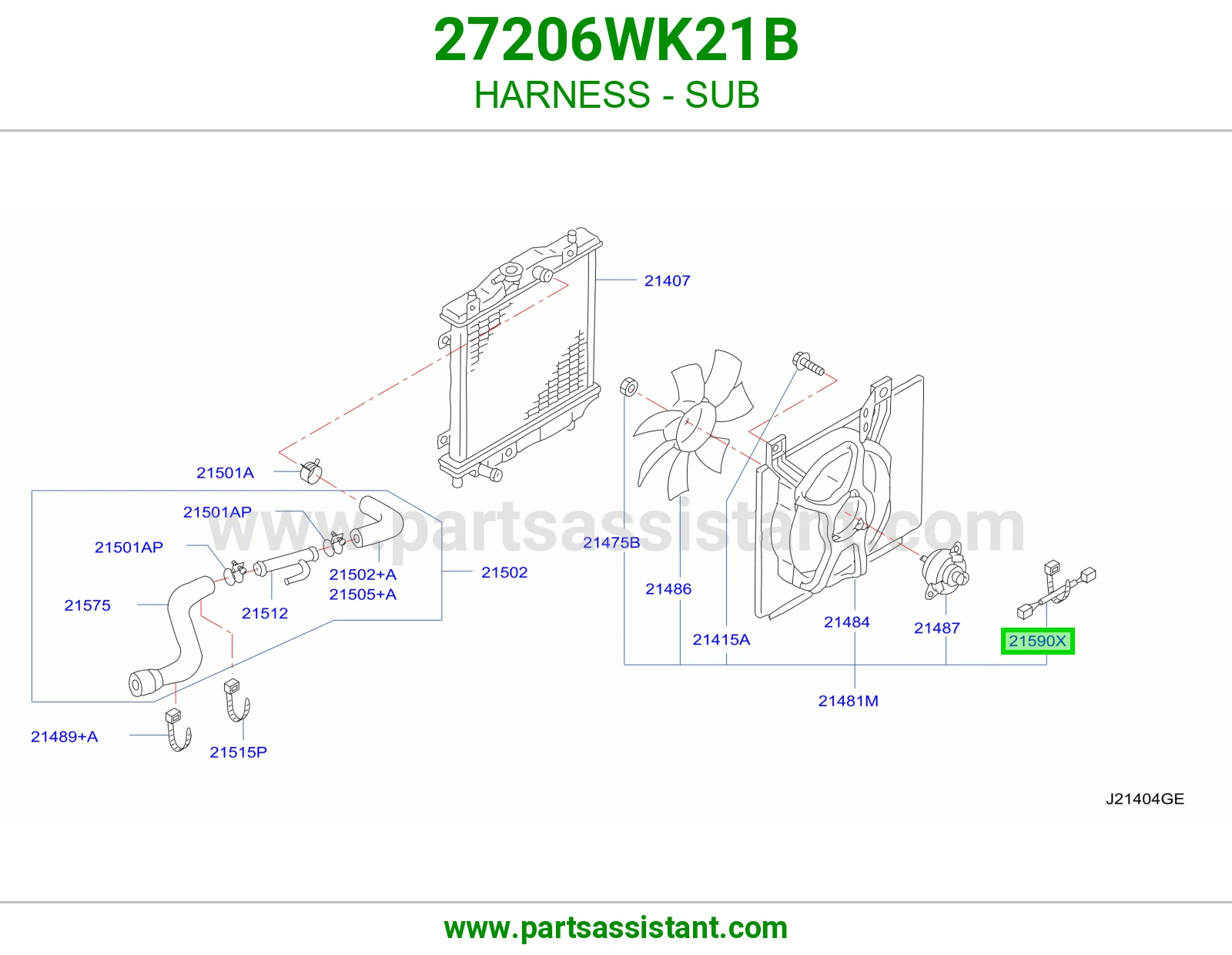 ضفيرة فرعي 27206WK21B