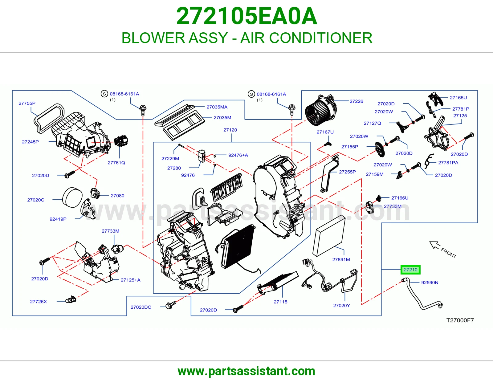 مروحة مكيف كاملة 272105EA0A