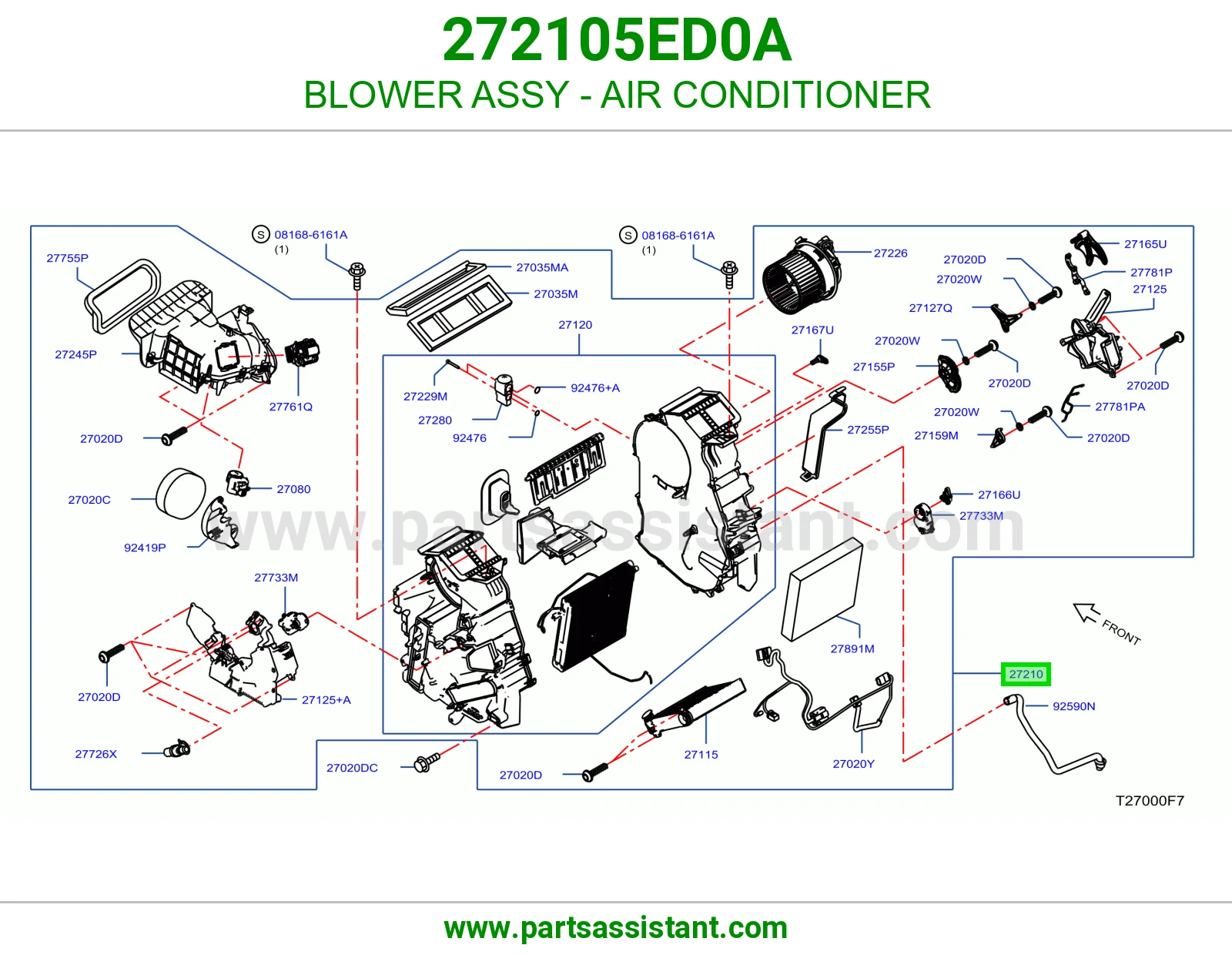 مروحة مكيف كاملة 272105ED0A