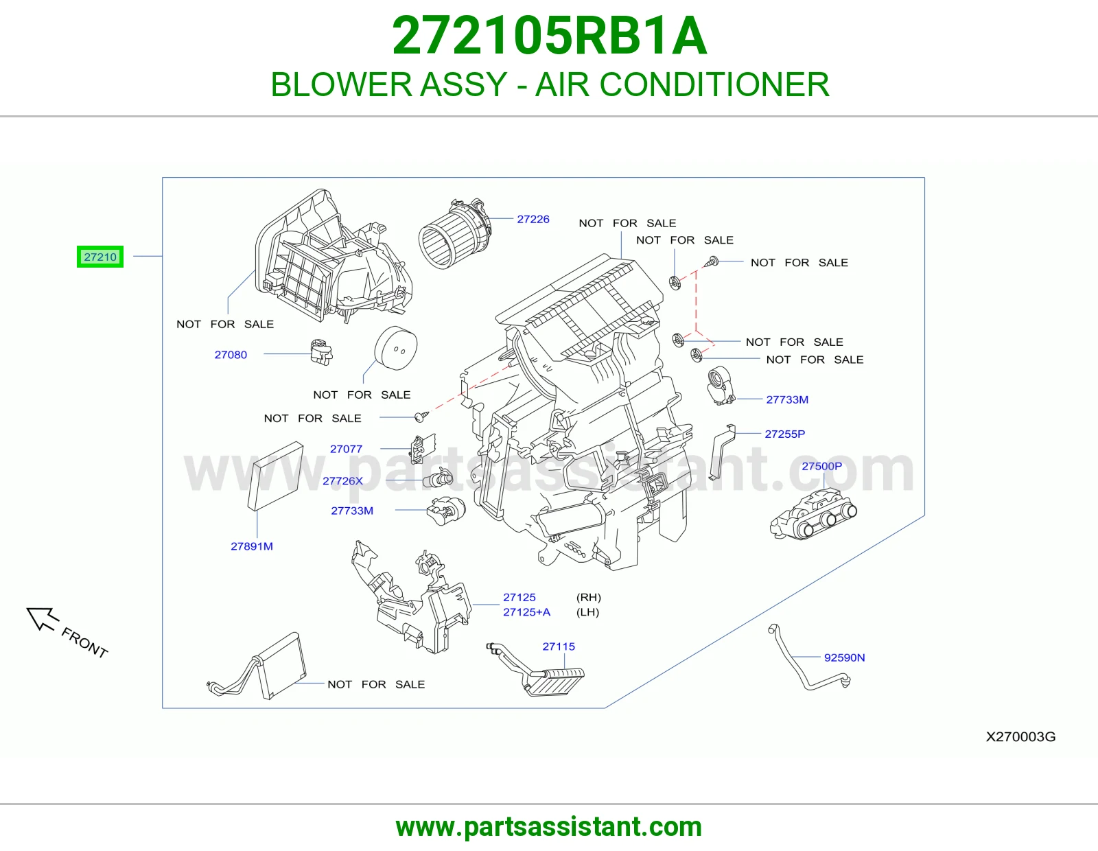 مروحة مكيف كاملة 272105RB1A