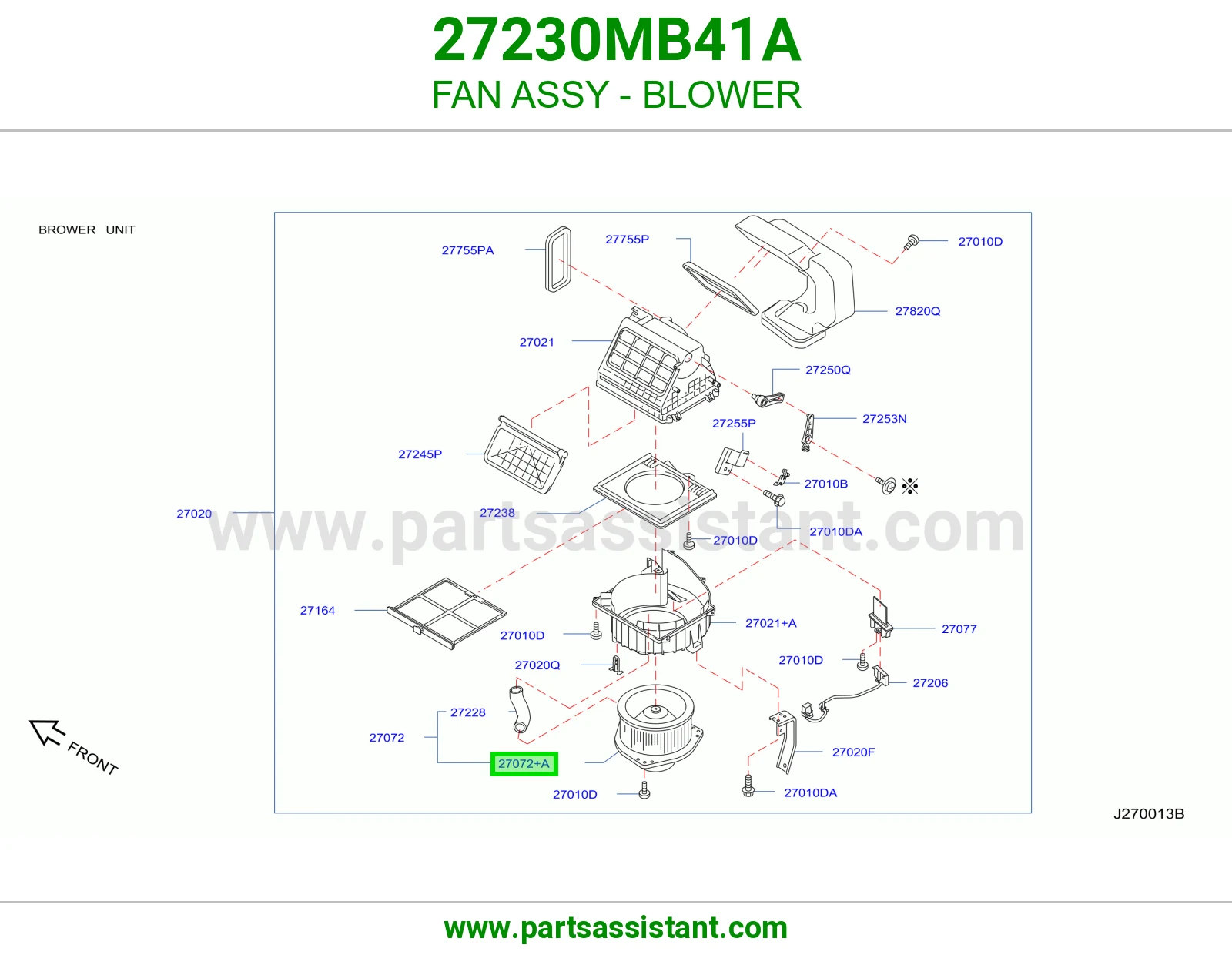 مروحة مكيف كاملة 27230MB41A
