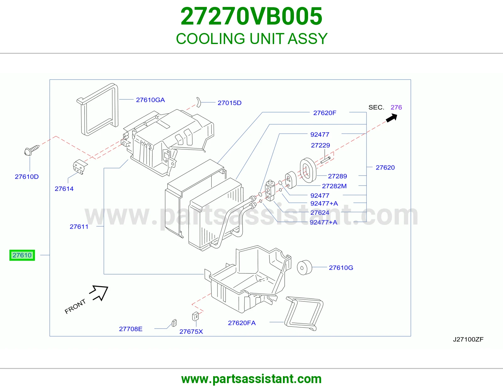 ثلاجة مكيف كاملة 27270VB005