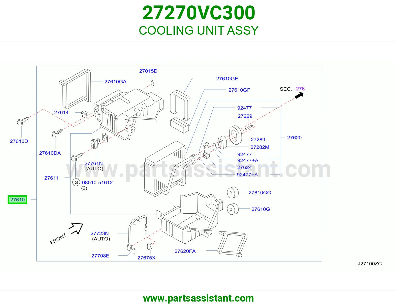 ثلاجة مكيف كاملة 27270VC300