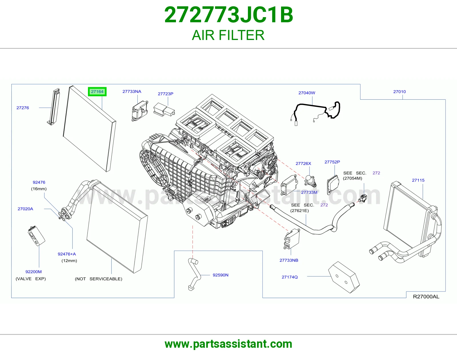 فلتر مكيف 272773JC1B