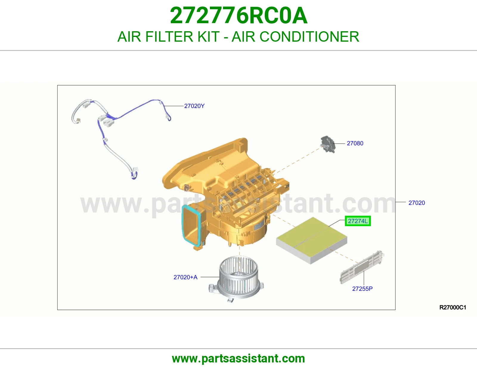 فلتر مكيف 272776RC0A