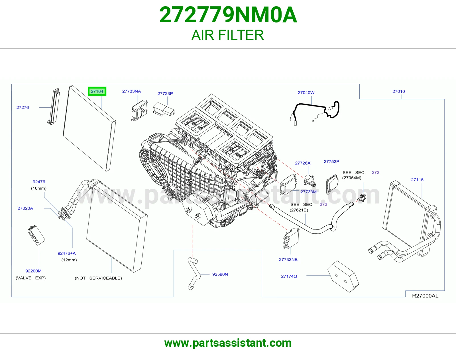 فلتر مكيف 272779NM0A