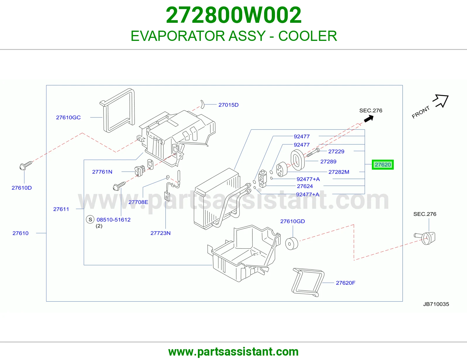 ثلاجه مكيف 272800W002