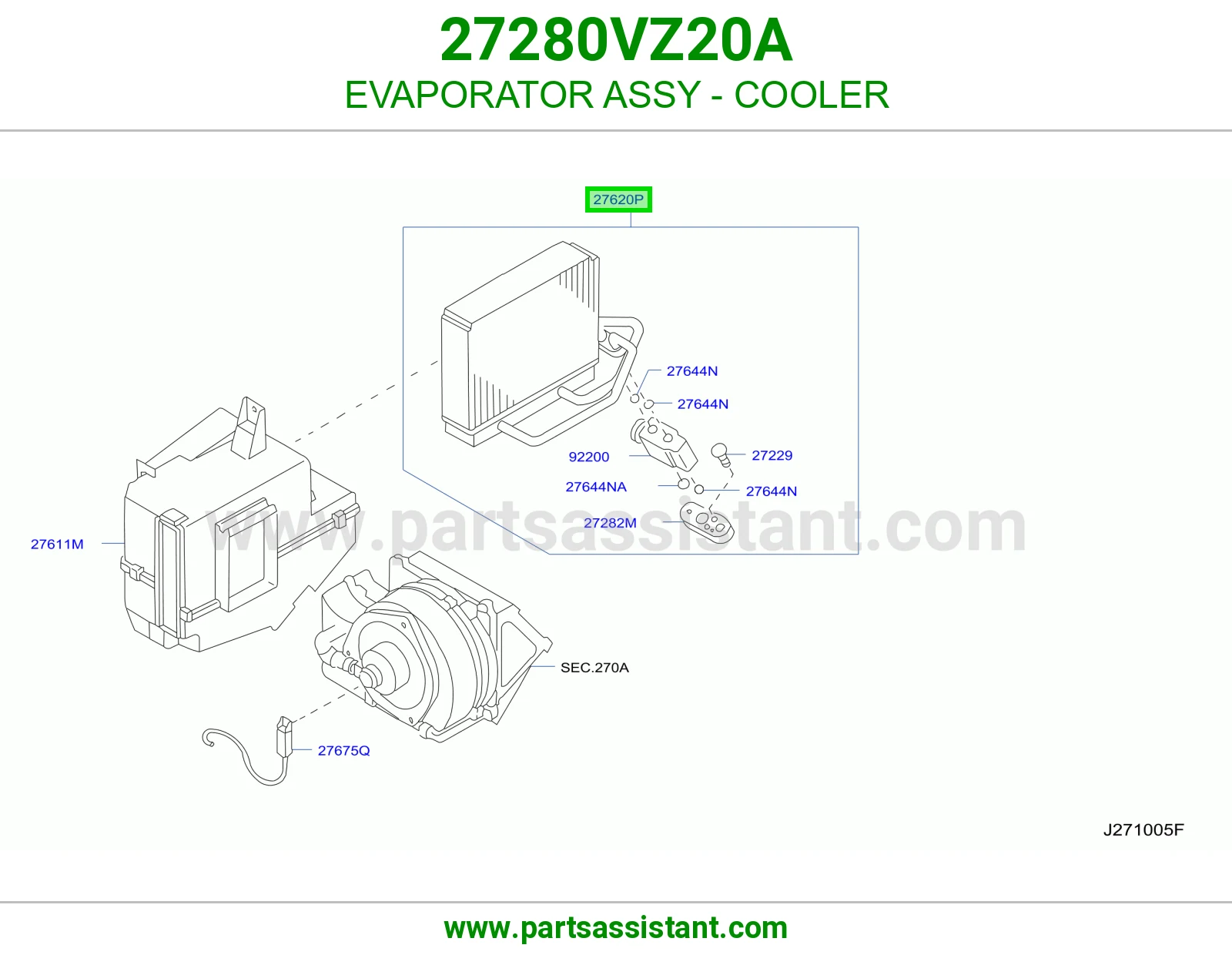 ثلاجه مكيف 27280VZ20A