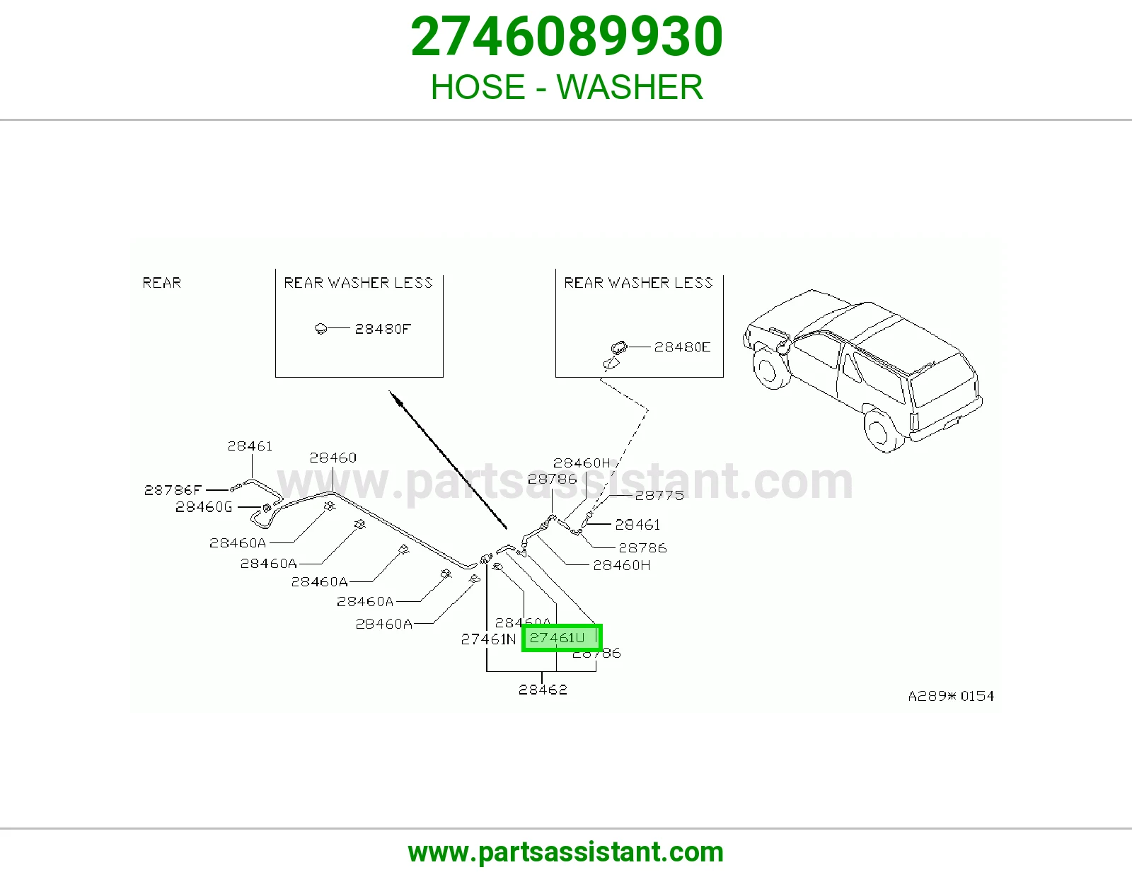HOSE - WASHER 2746089930