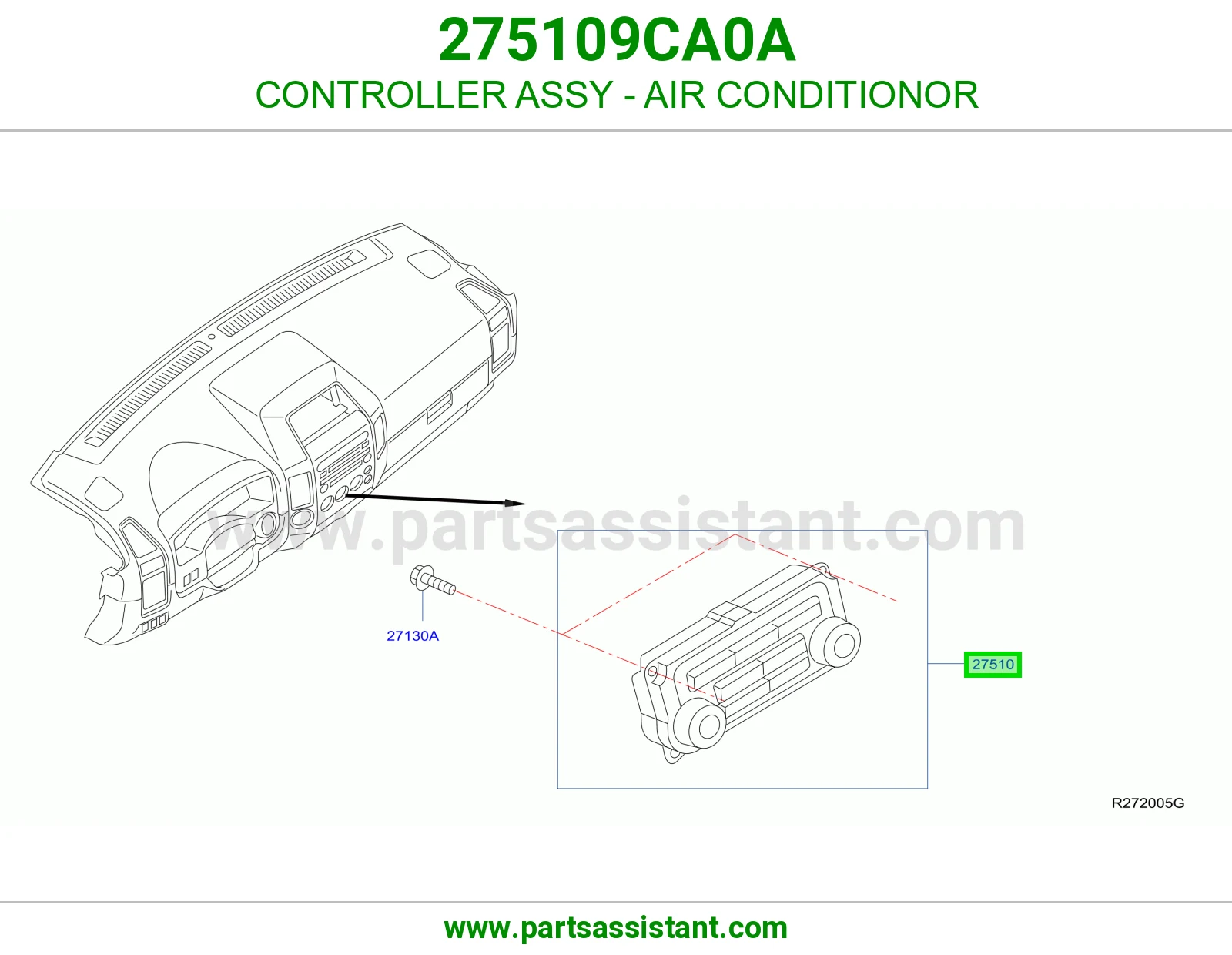 كنترول مكيف كامل 275109CA0A