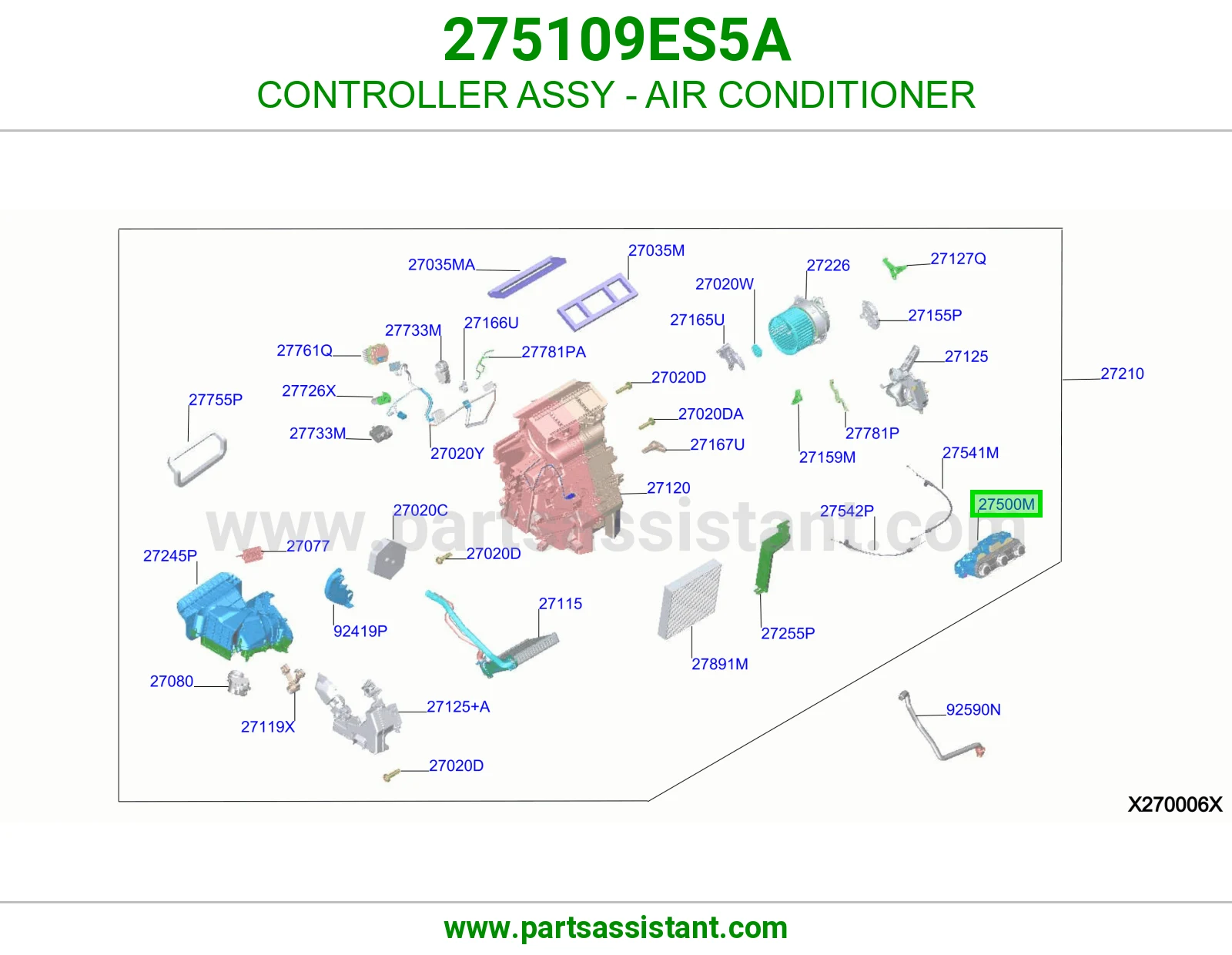 مفتاح مكيف ب قاعده 275109ES5A