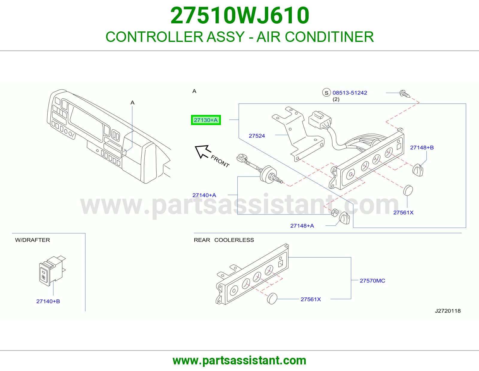مفتاح مكيف كامل 27510WJ610