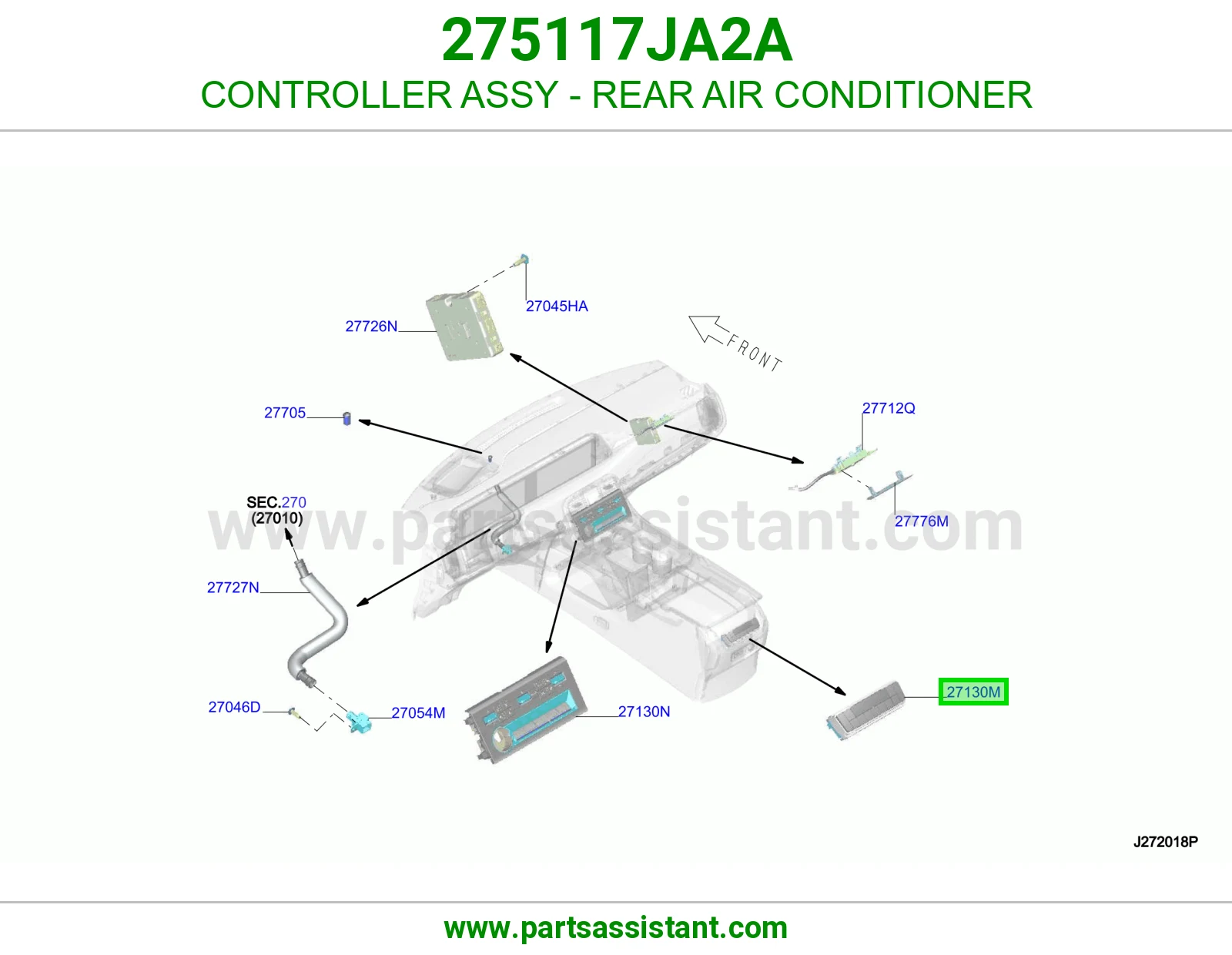 مفتاح مكيف كامل 275117JA2A