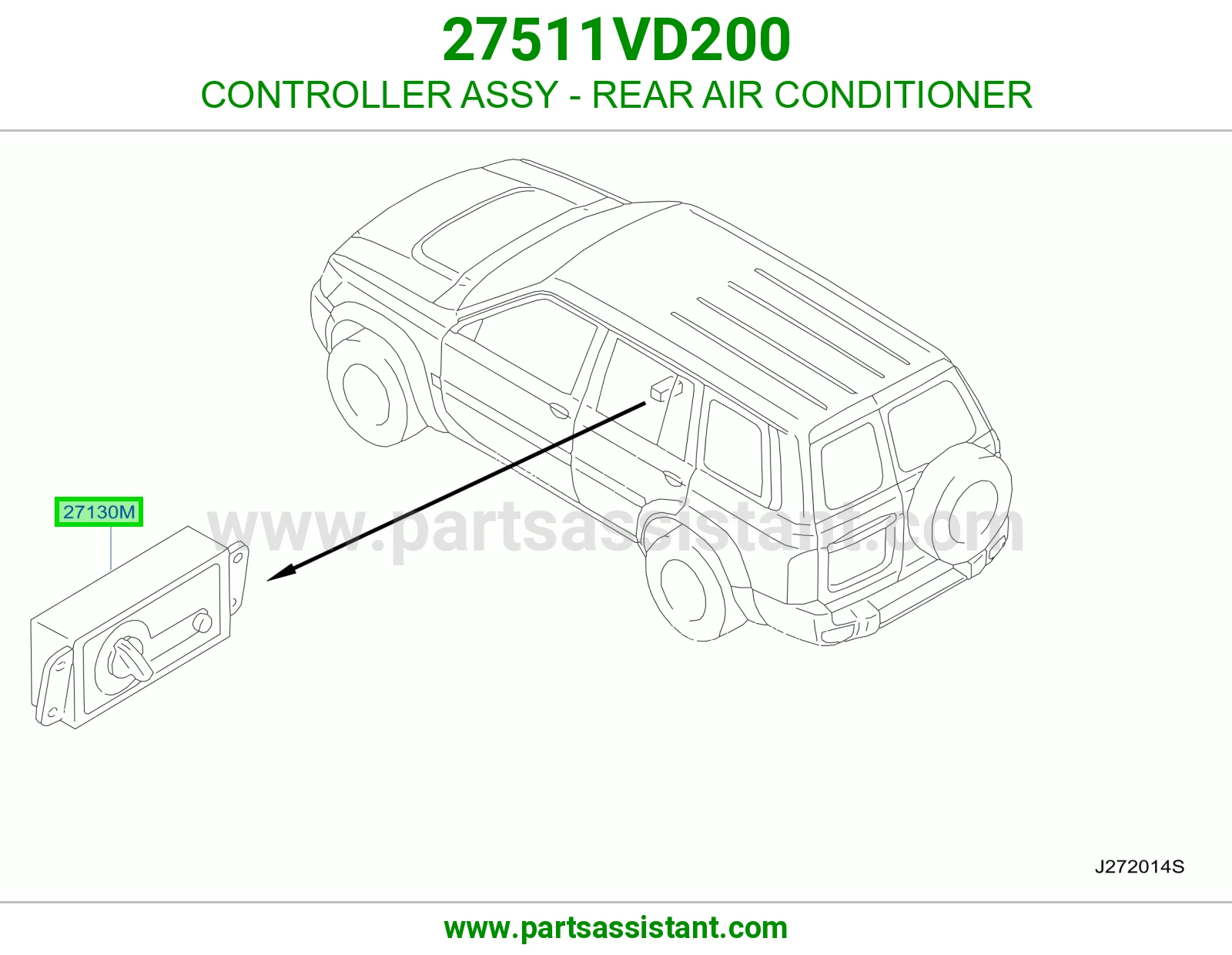 مفتاح مكيف كامل 27511VD200