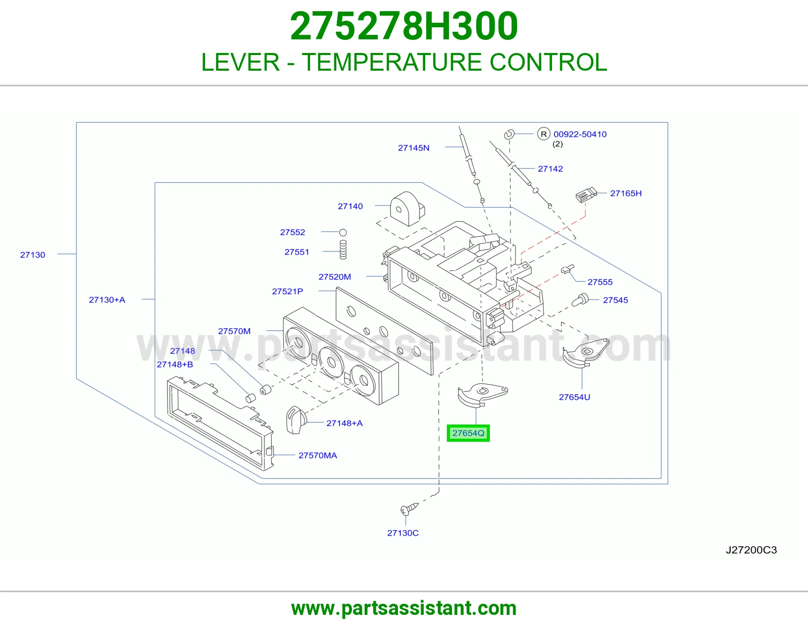ذراع تحكم حرارة 275278H300