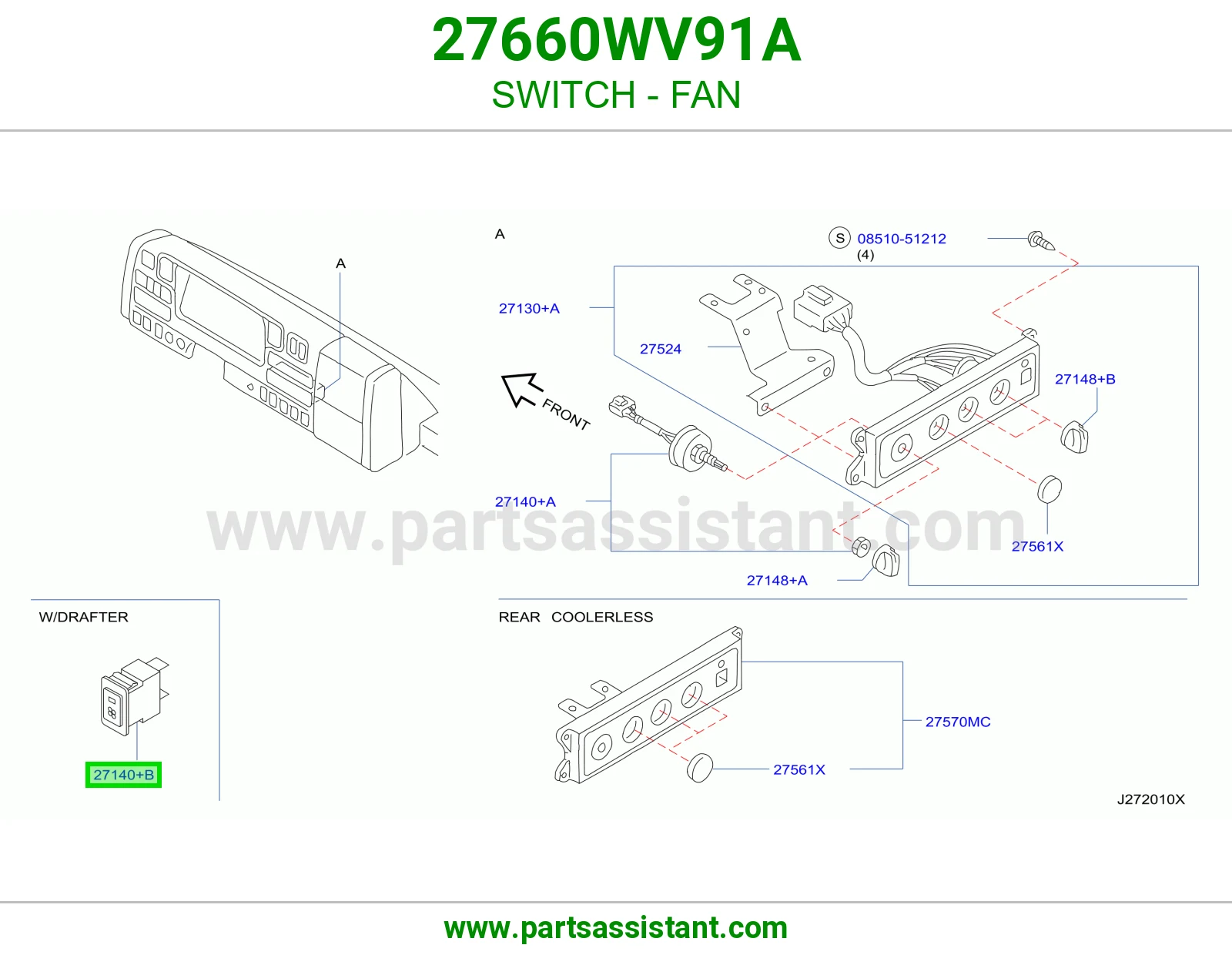 سويتش مروحة 27660WV91A