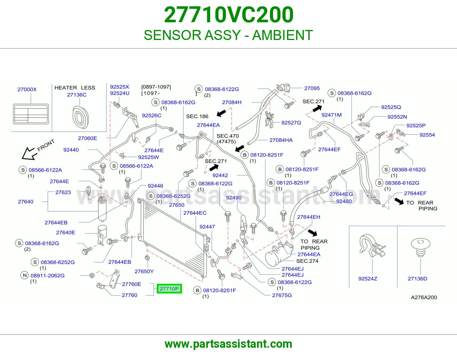حساس حرارة الجو كامل 27710VC200