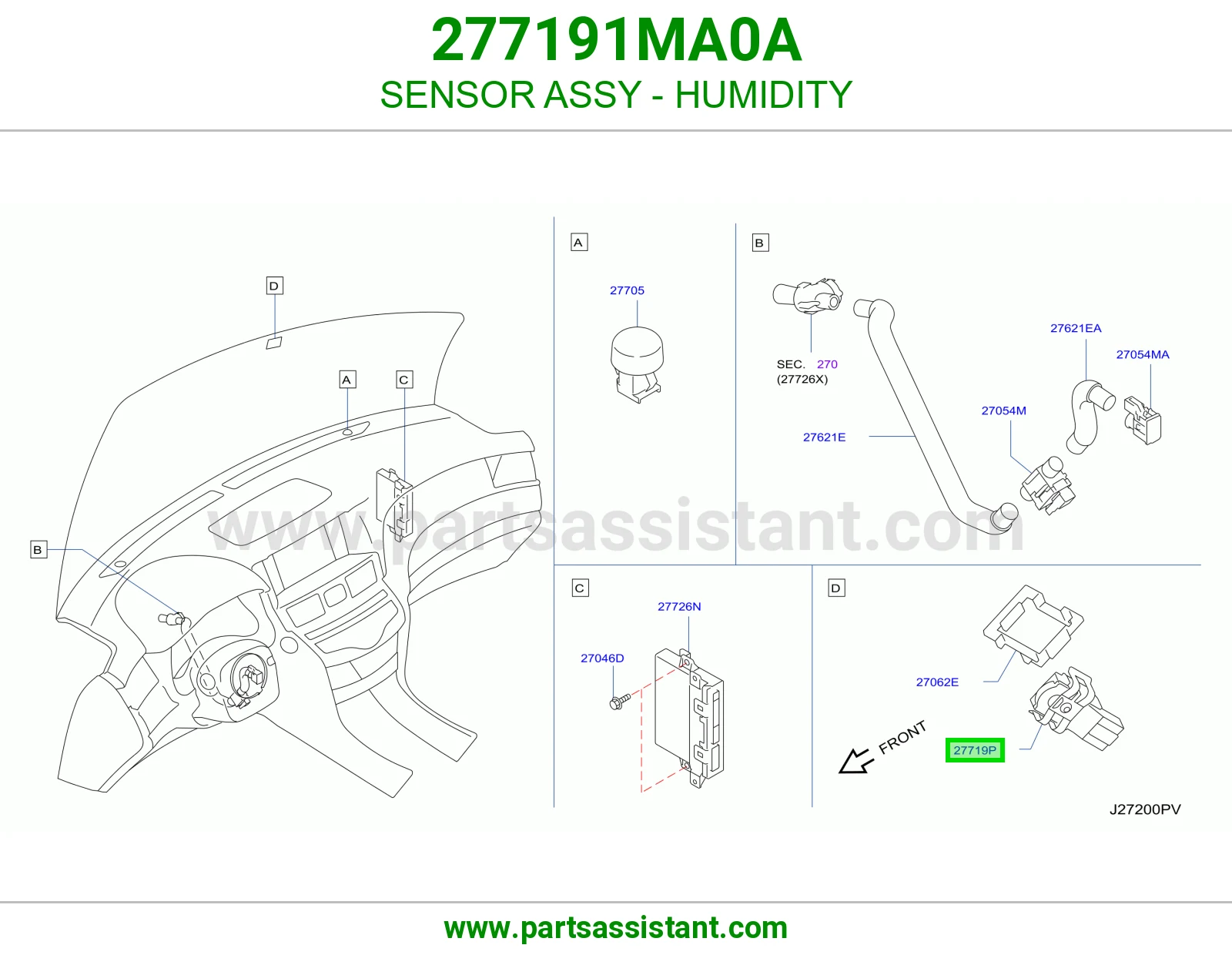 حساس رطوبة كامل 277191MA0A