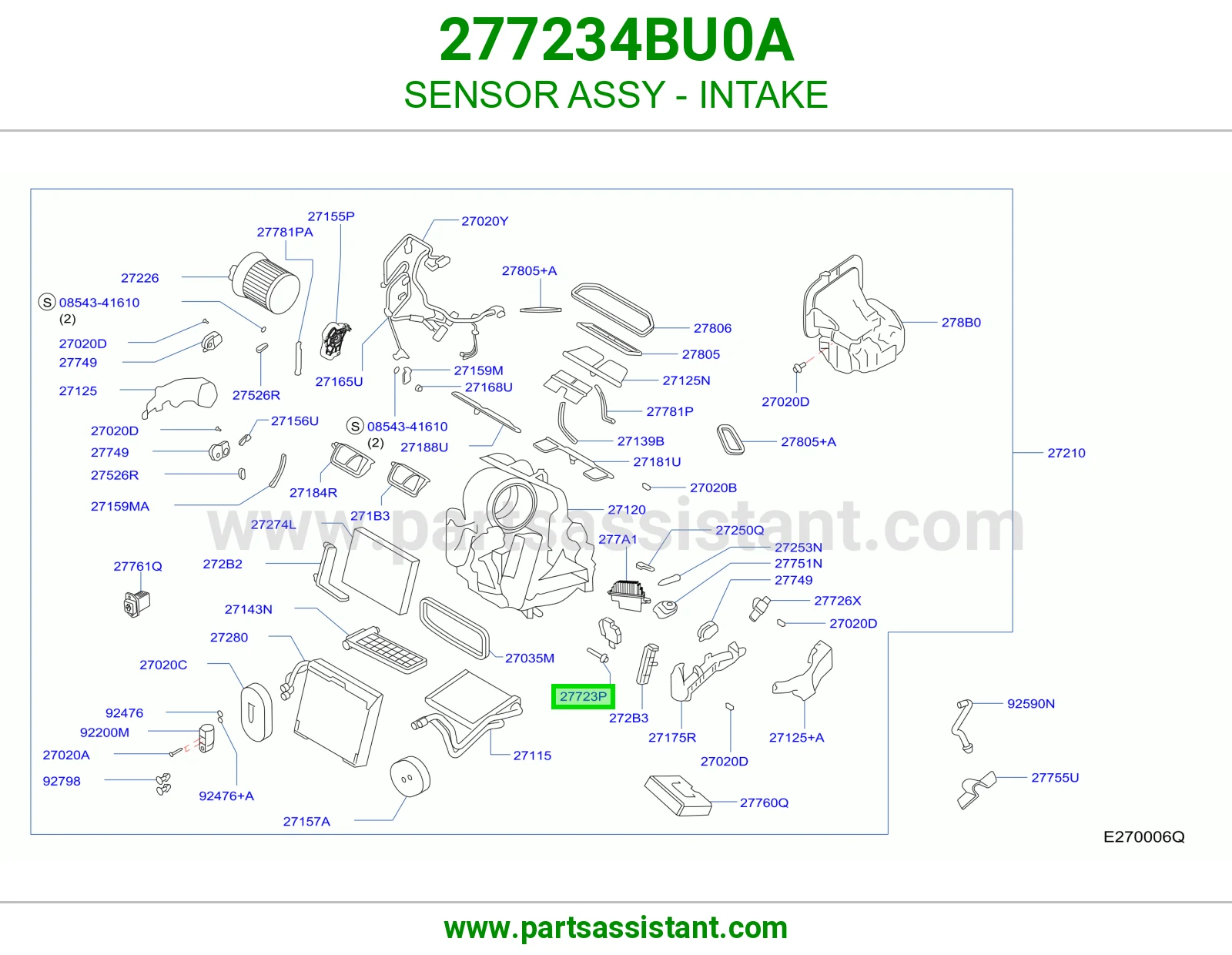 حساس ثلاجة مكيف 277234BU0A