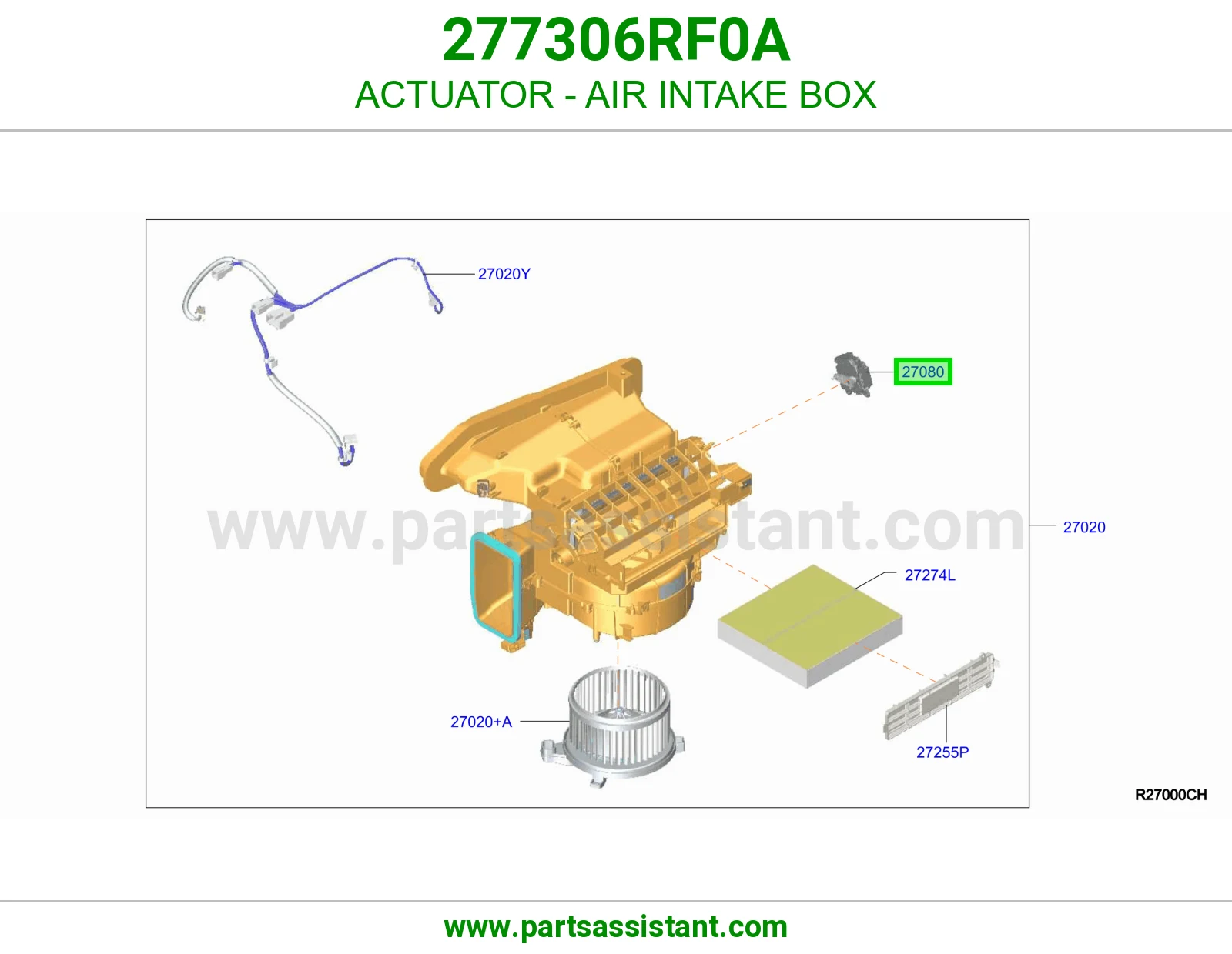 تمتيك علبة سحب هواء 277306RF0A