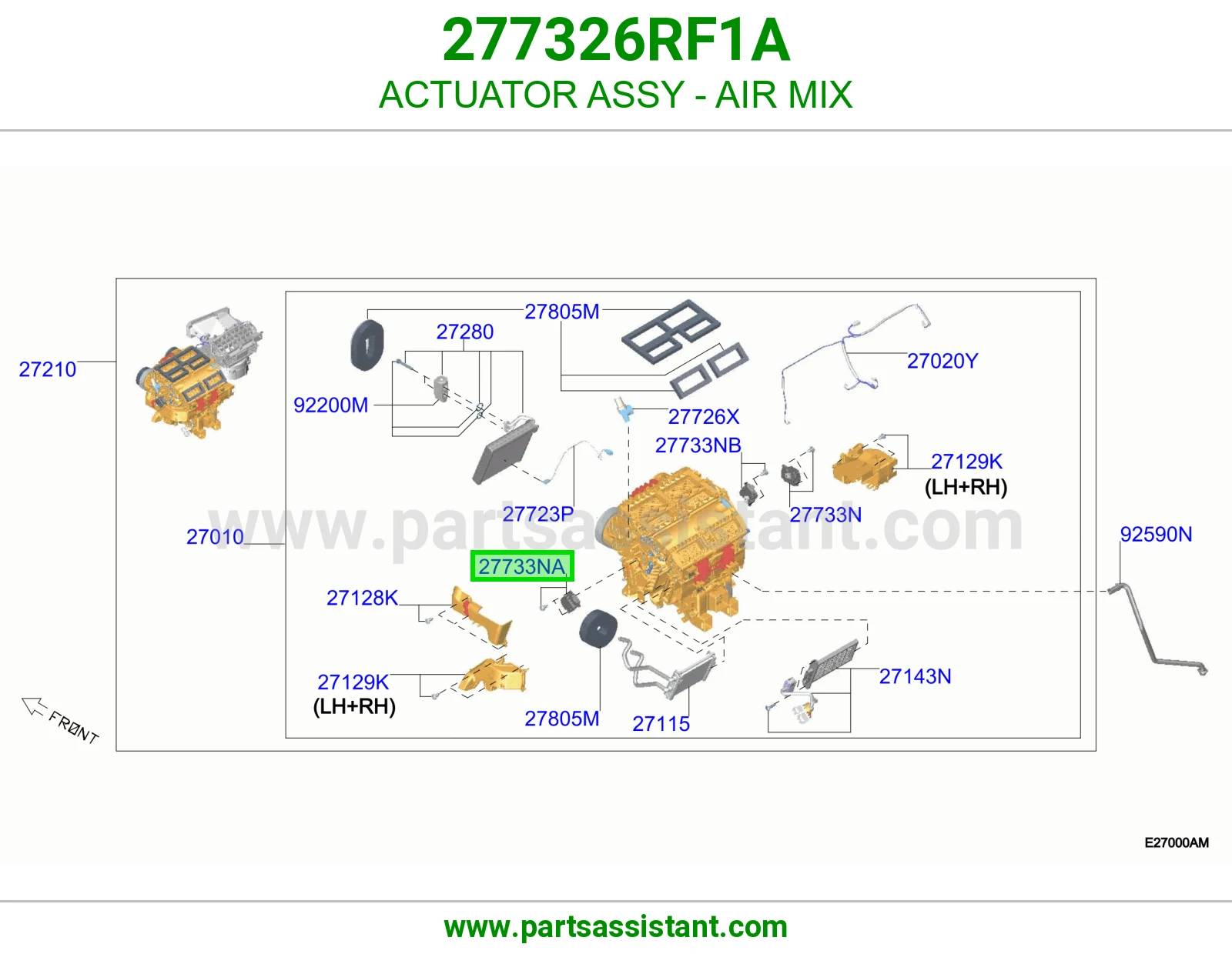 تمتيك موزع مكيف كامل 277326RF1A