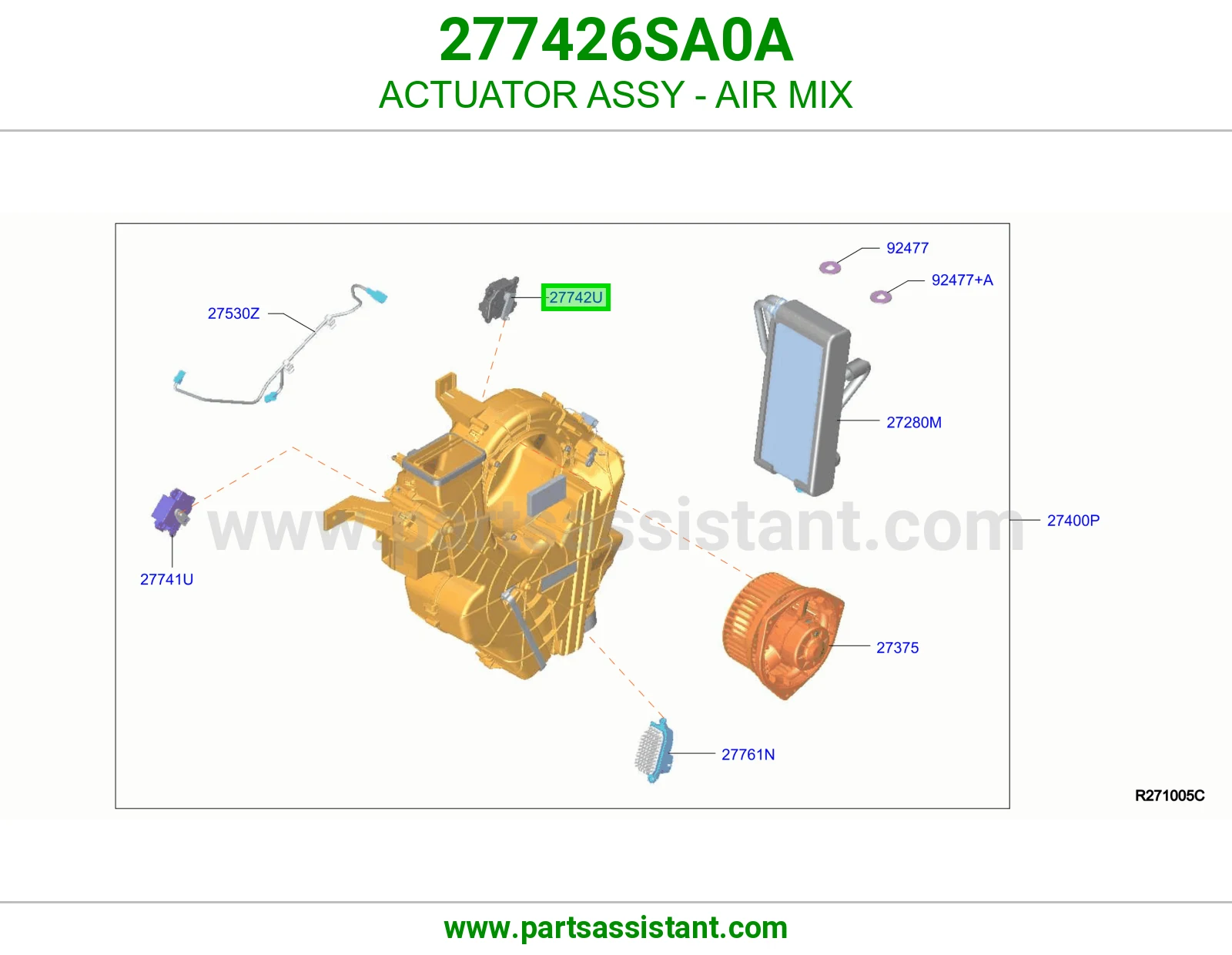 تمتيك موزع مكيف كامل 277426SA0A