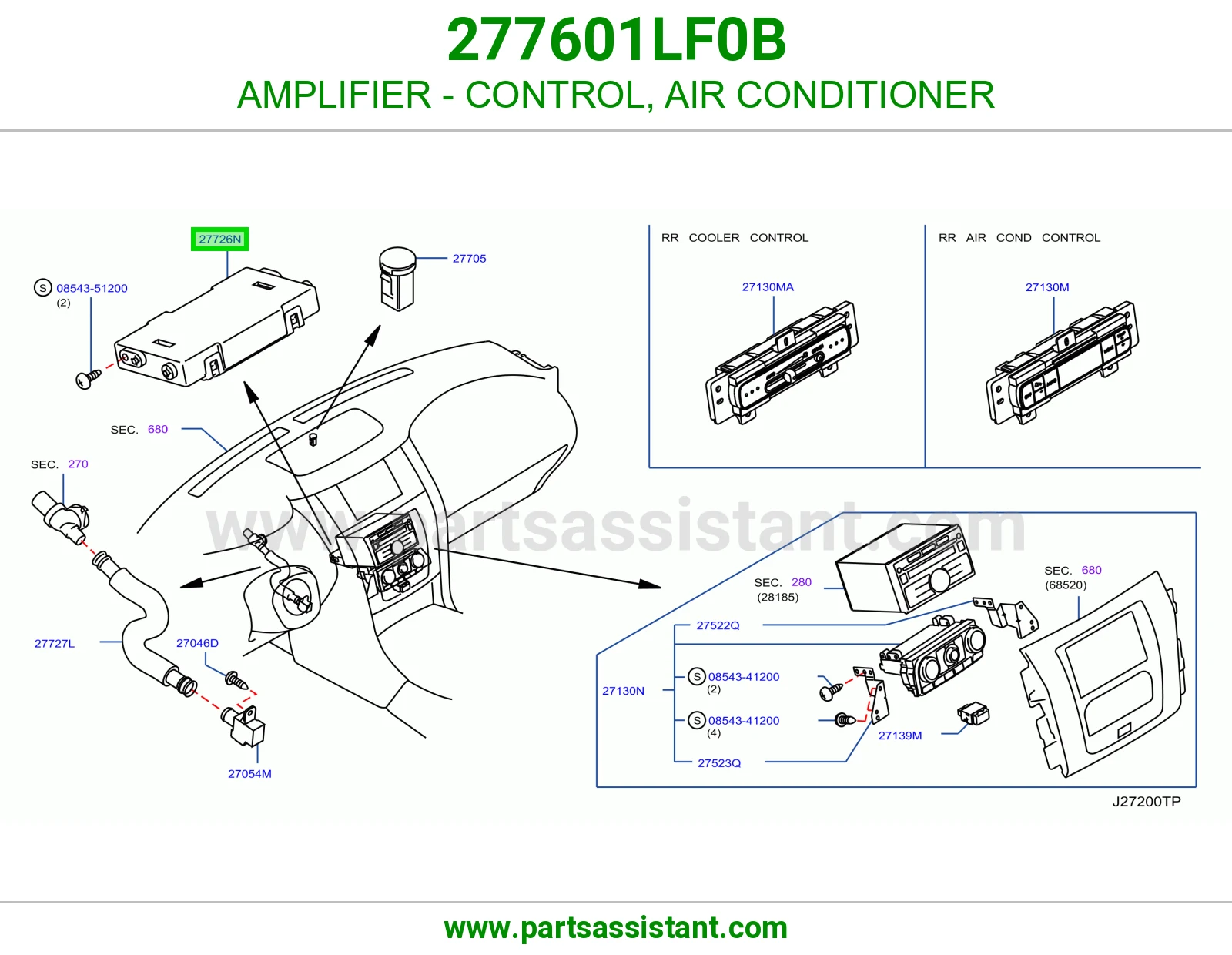 أمبلفاير تحكم مكيف 277601LF0B