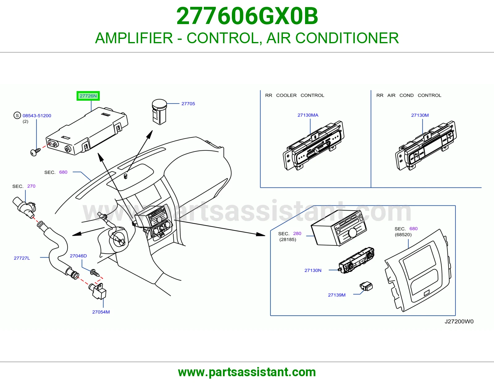 أمبلفاير تحكم مكيف 277606GX0B