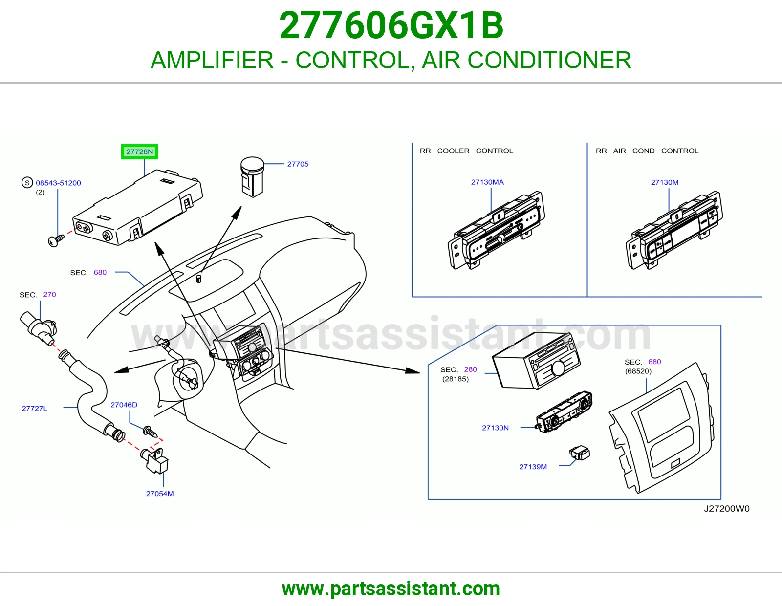 أمبلفاير تحكم مكيف 277606GX1B