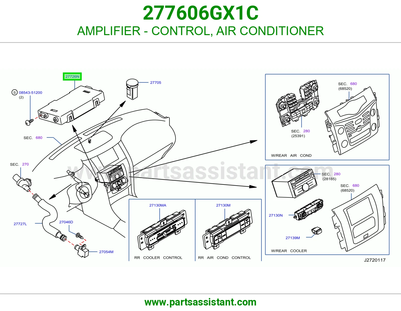 أمبلفاير تحكم مكيف 277606GX1C