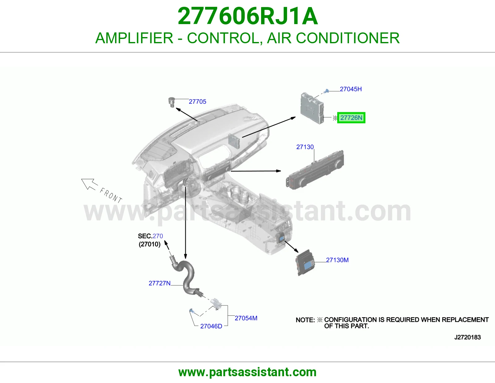 أمبلفاير تحكم مكيف 277606RJ1A