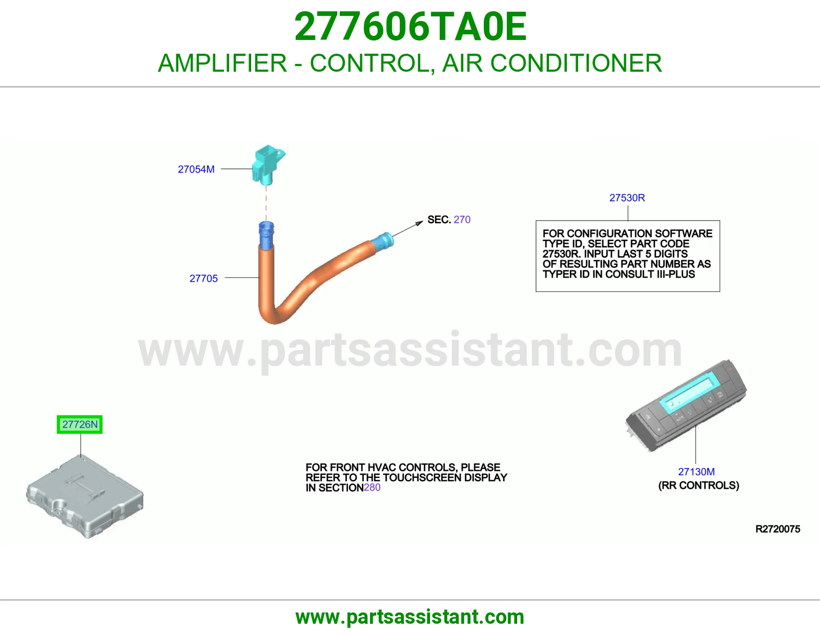 أمبلفاير تحكم مكيف 277606TA0E