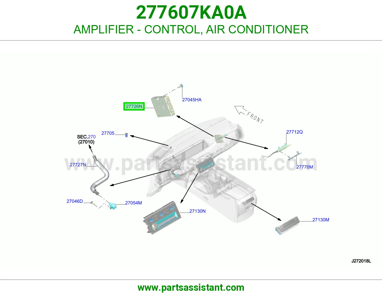 أمبلفاير تحكم مكيف 277607KA0A