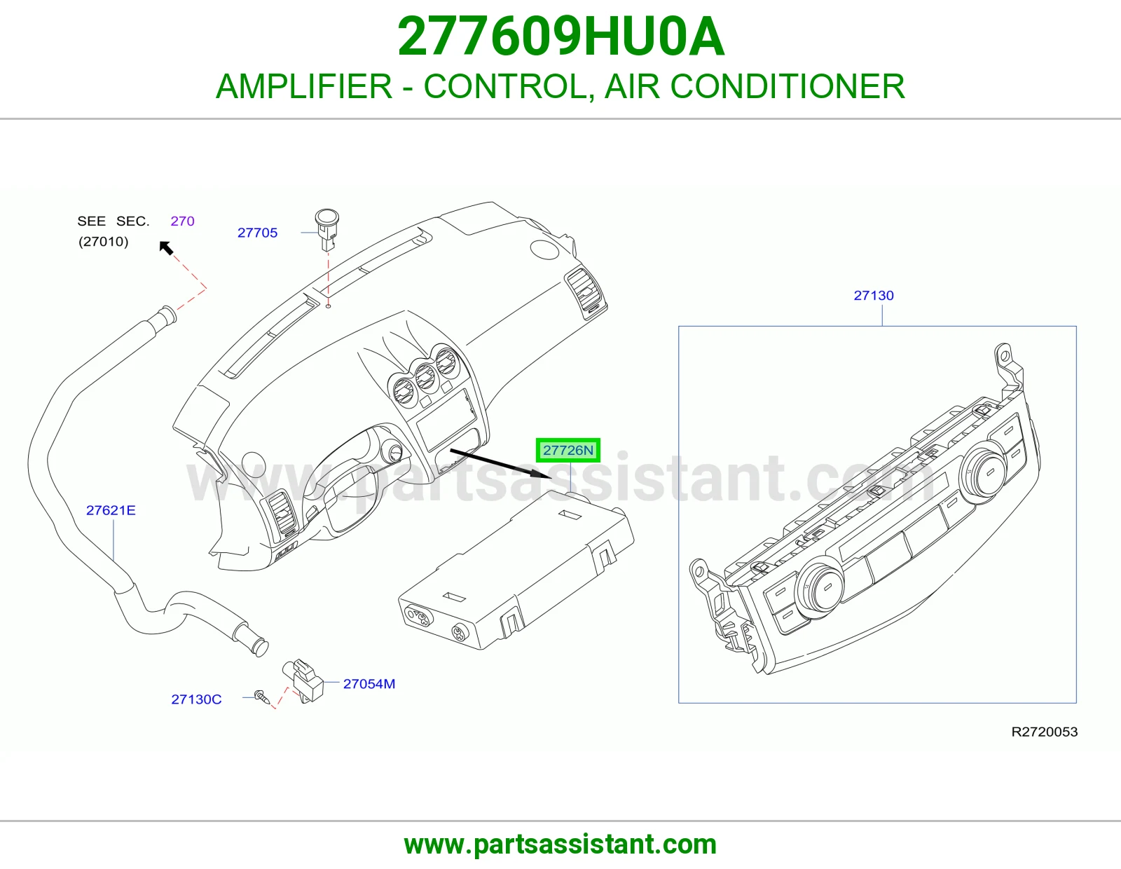 أمبلفاير تحكم مكيف 277609HU0A