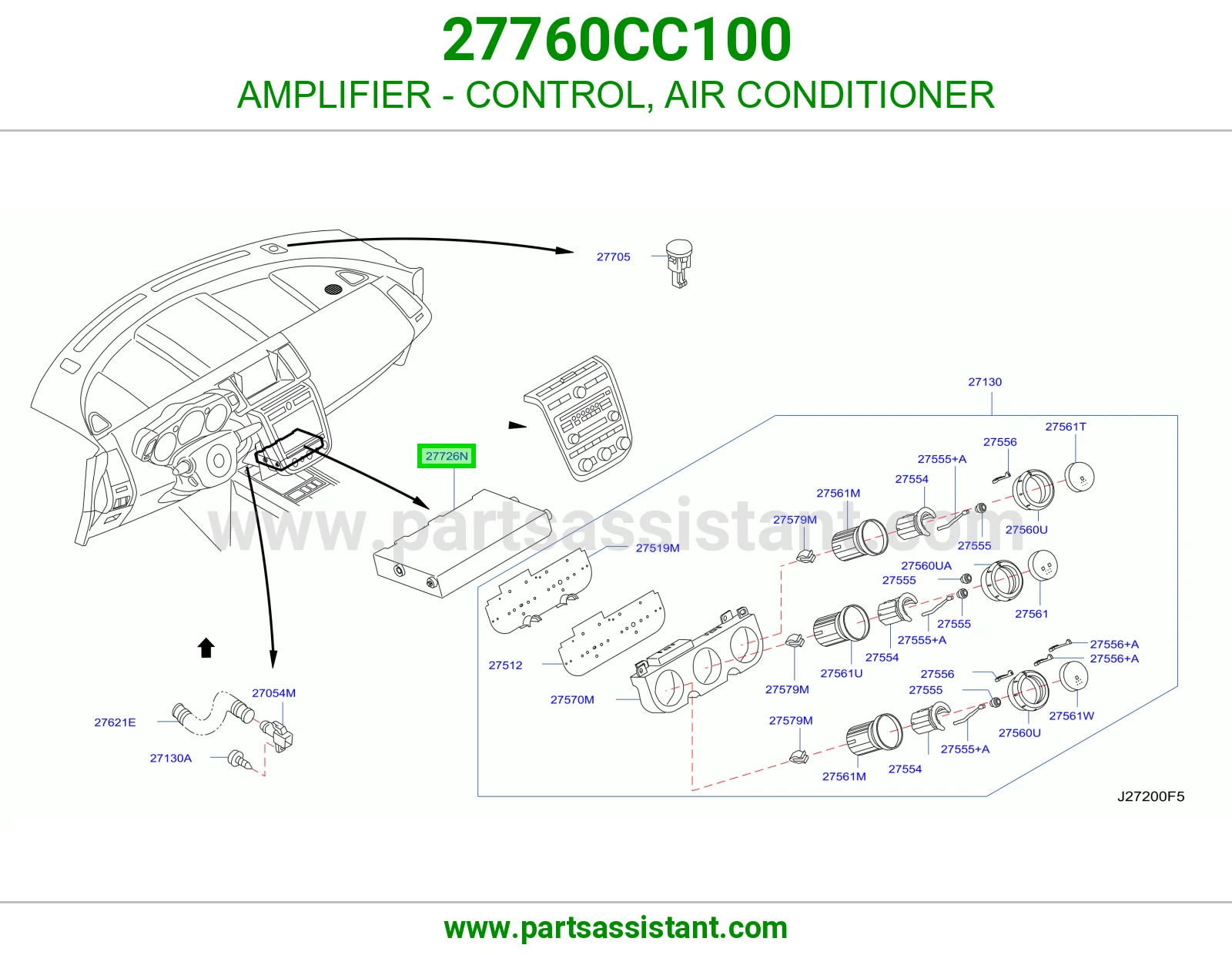 أمبلفاير تحكم مكيف 27760CC100