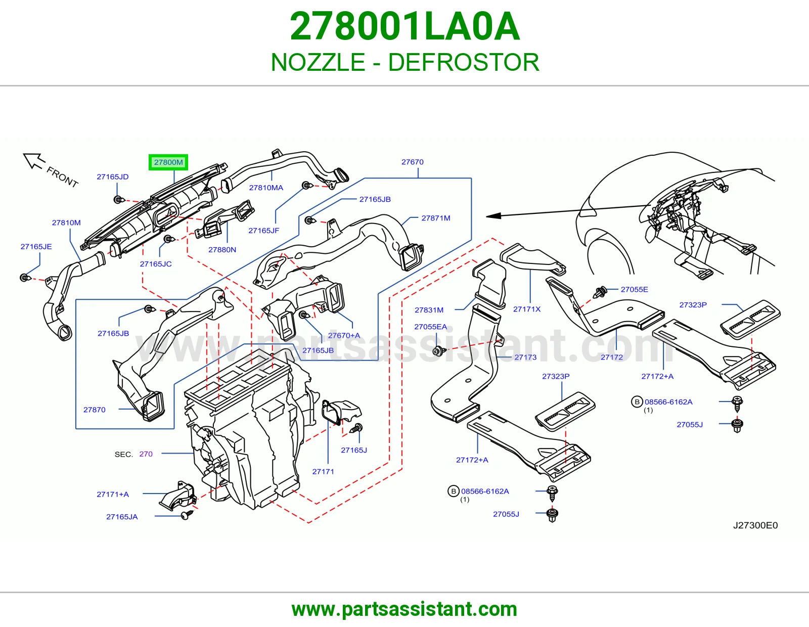 بخاخ مزيل ضباب 278001LA0A