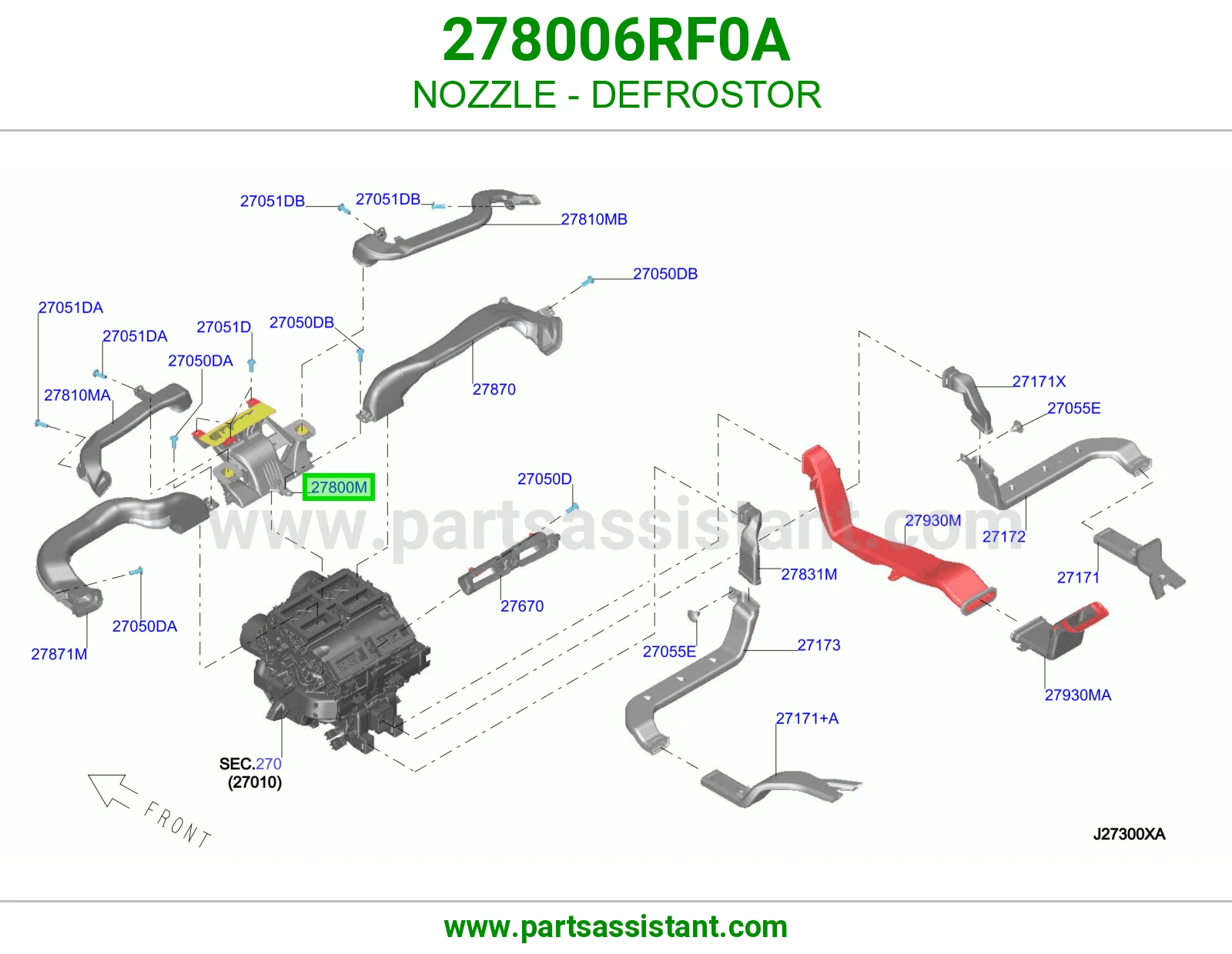 بخاخ مزيل ضباب 278006RF0A