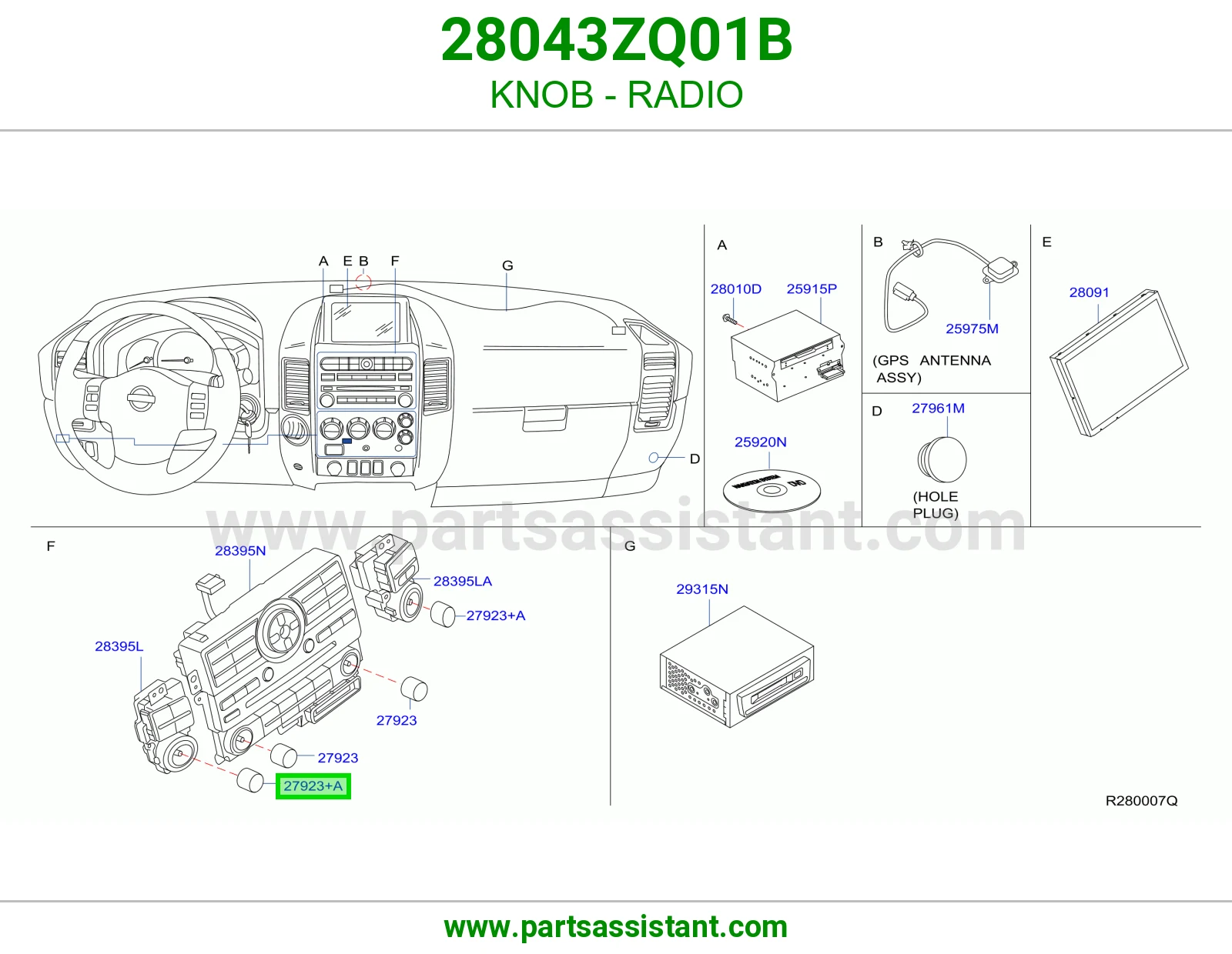 مسكة راديو 28043ZQ01B