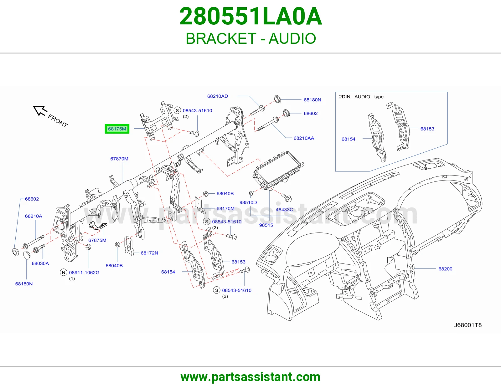 قاعدة مسجل 280551LA0A