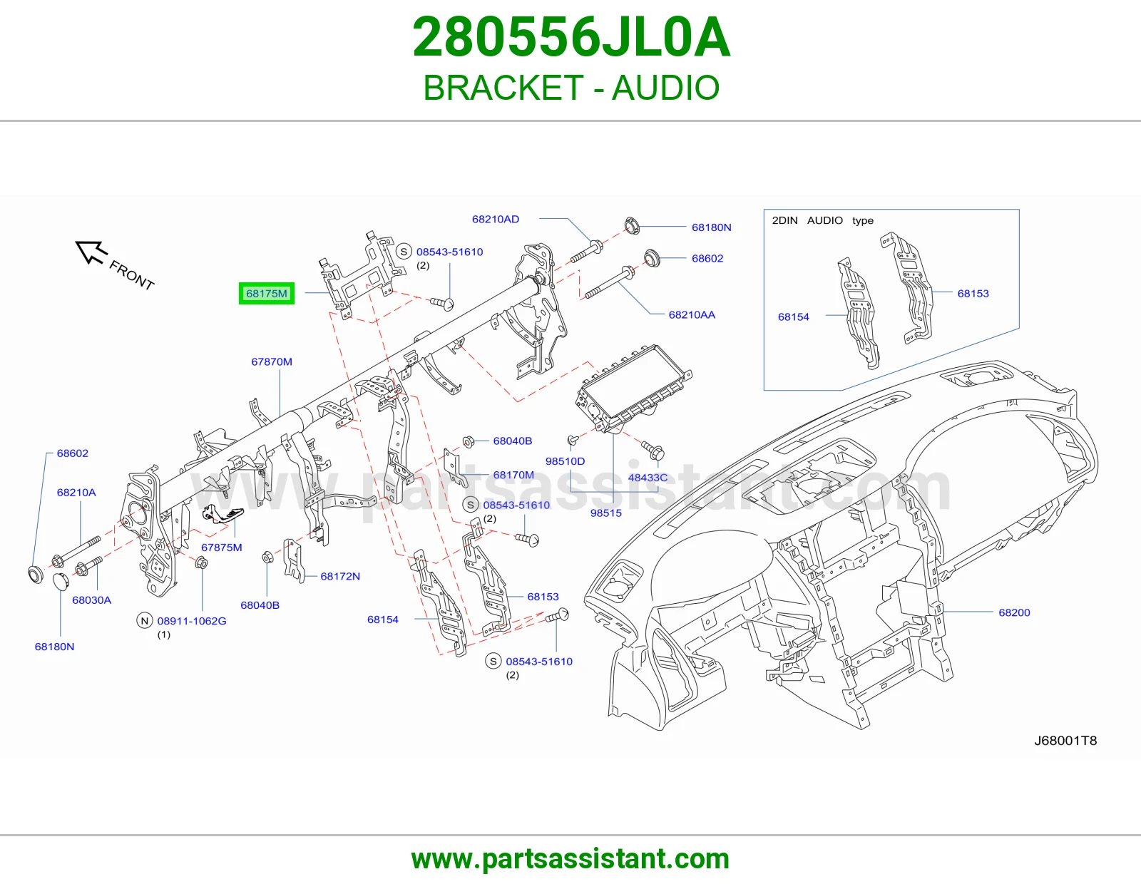 قاعدة مسجل 280556JL0A