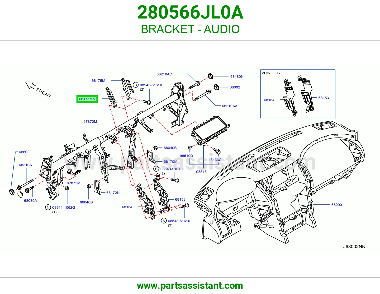 قاعدة مسجل 280566JL0A