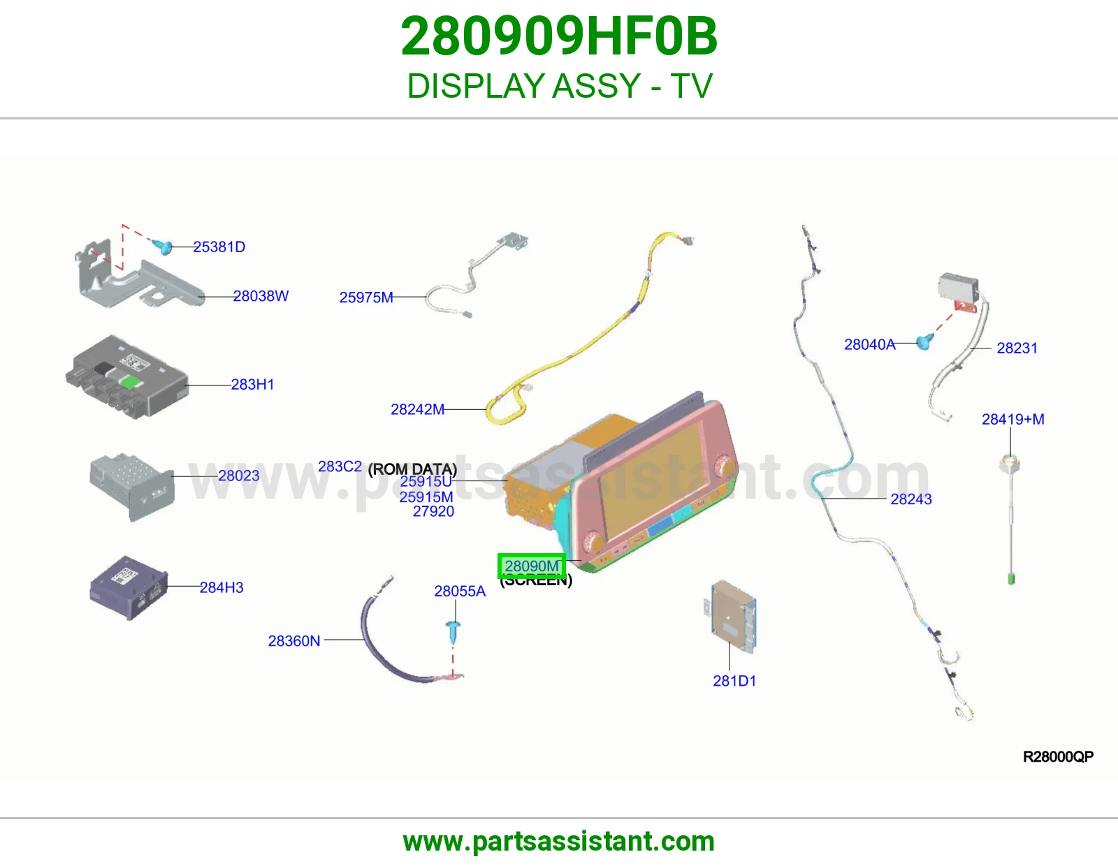 شاشة تلفزيون كاملة 280909HF0B