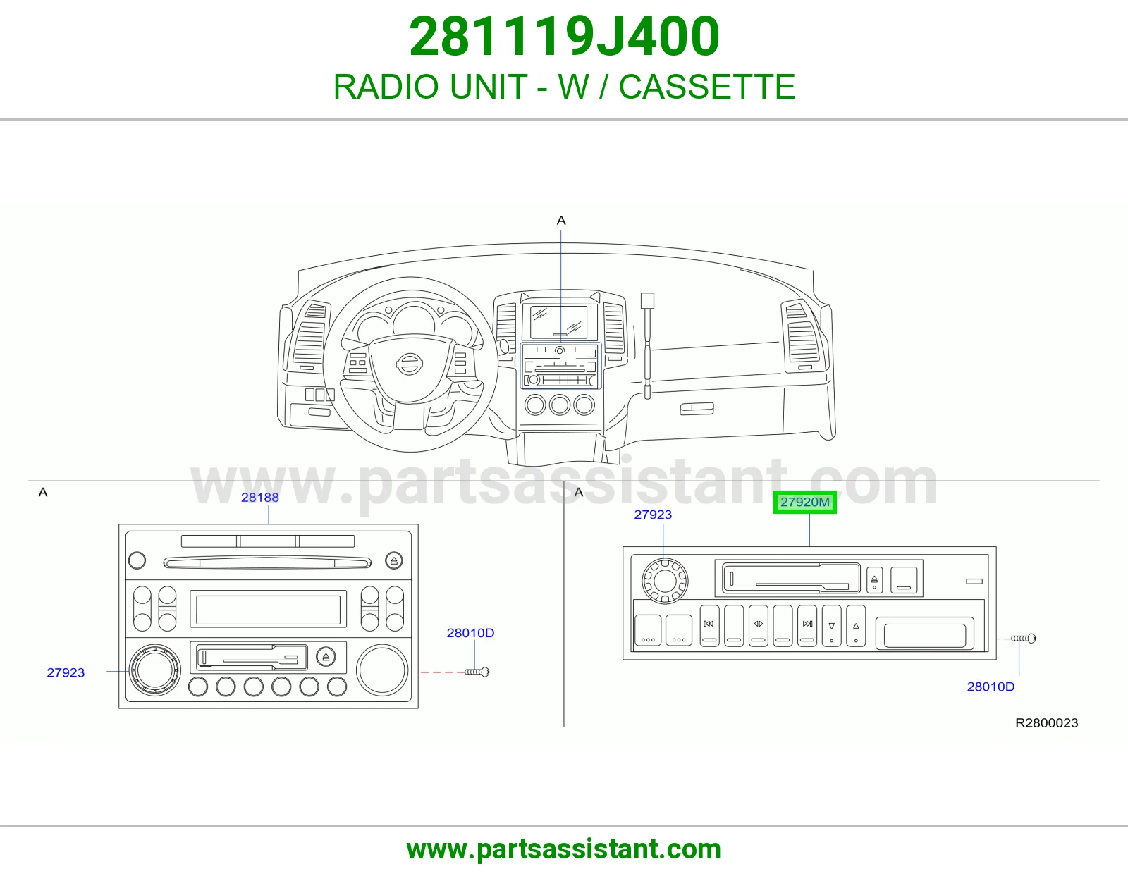 مسجل مع كاسيت 281119J400