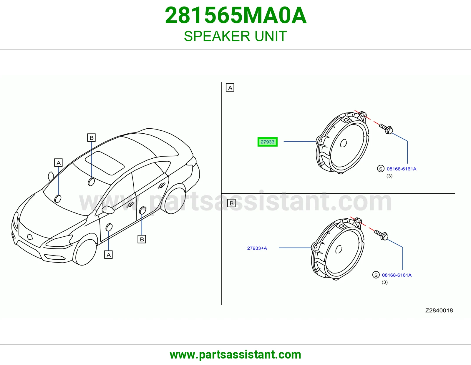 SPEAKER UNIT 281565MA0A