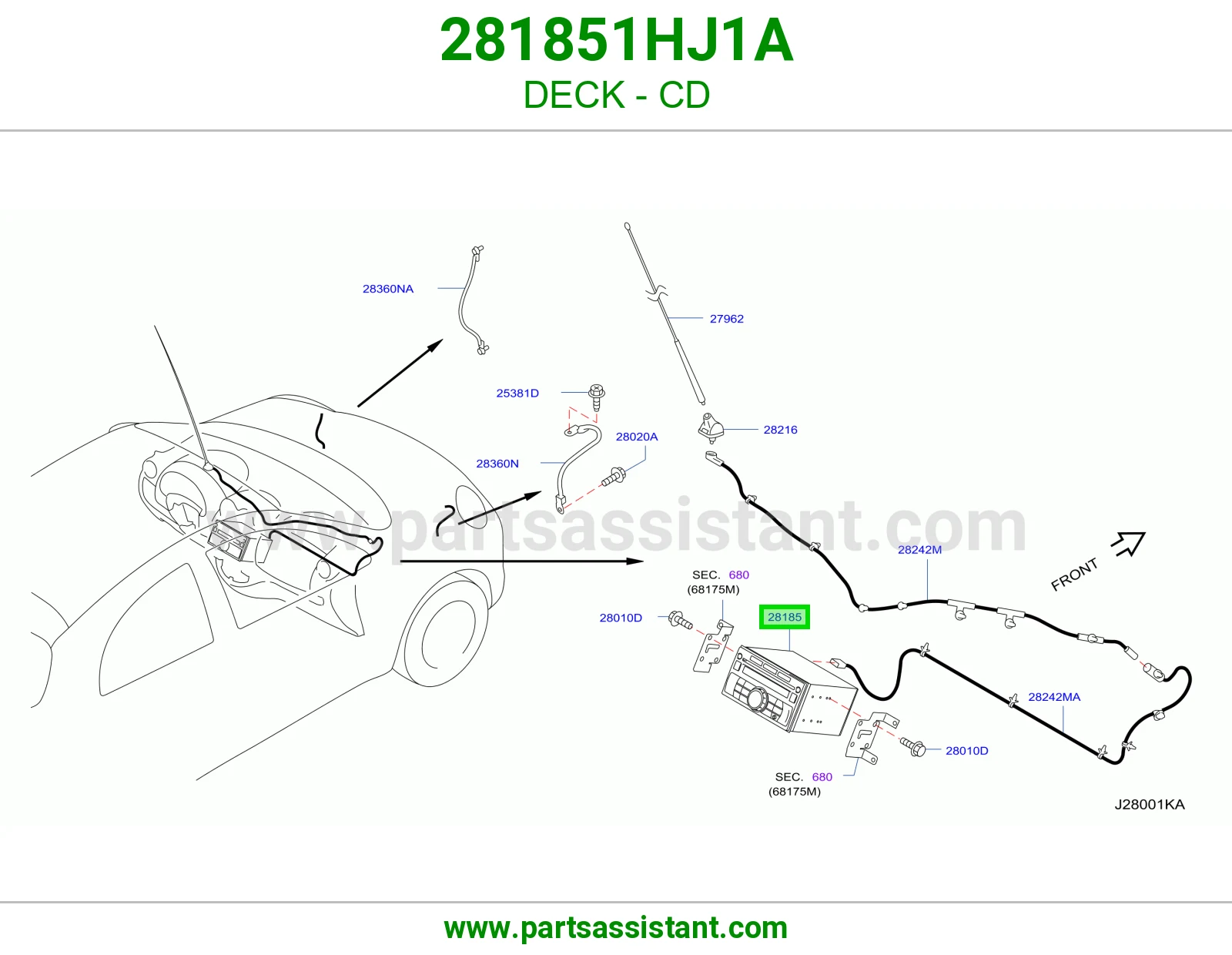 مسجل سي دي 281851HJ1A