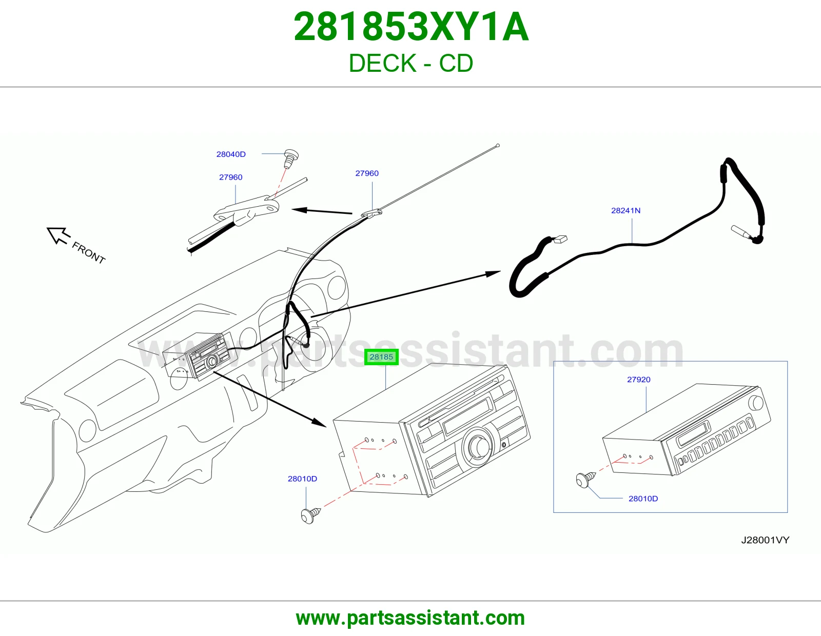 مسجل سي دي 281853XY1A
